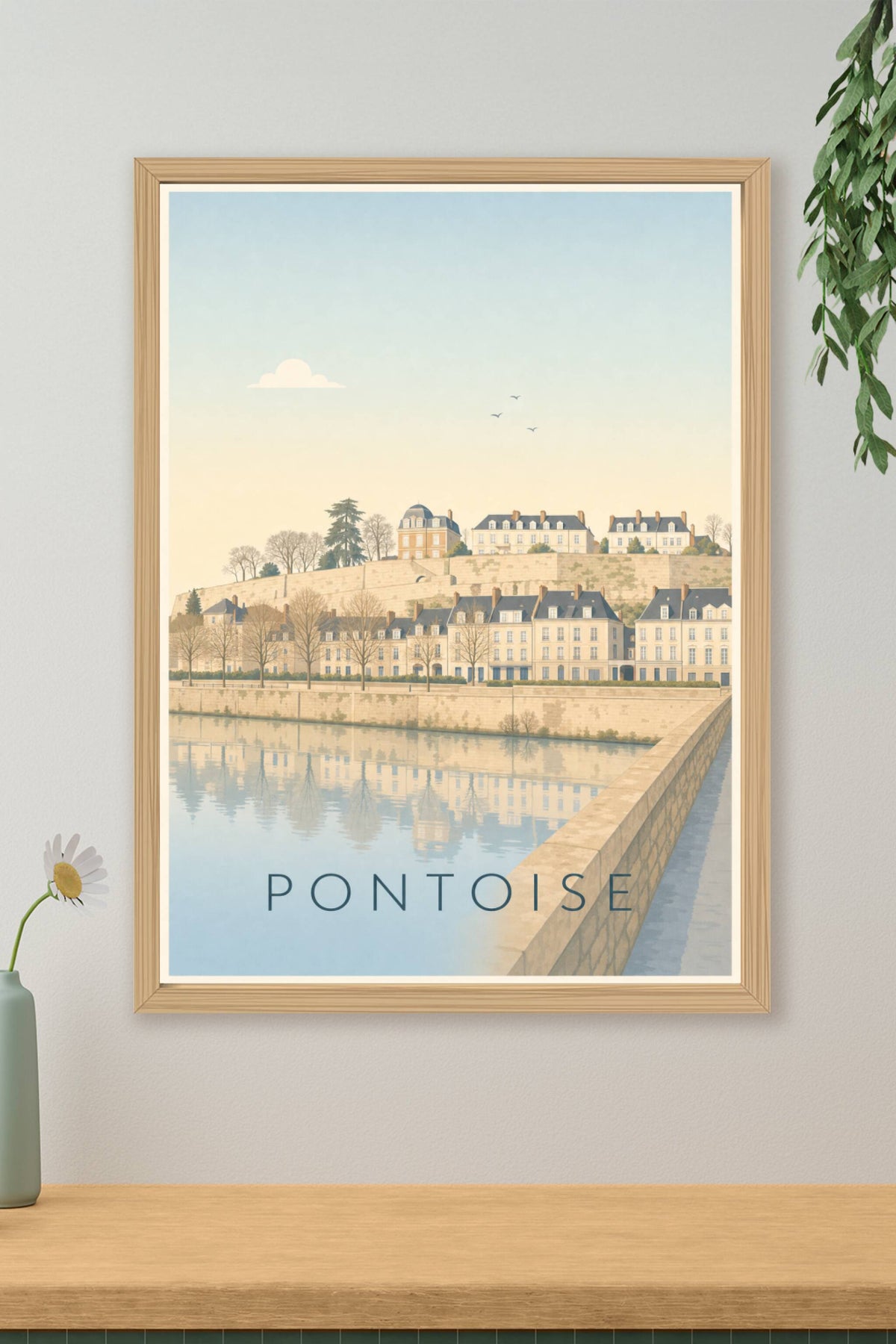 Poster de Pontoise, les bords de l'Oise