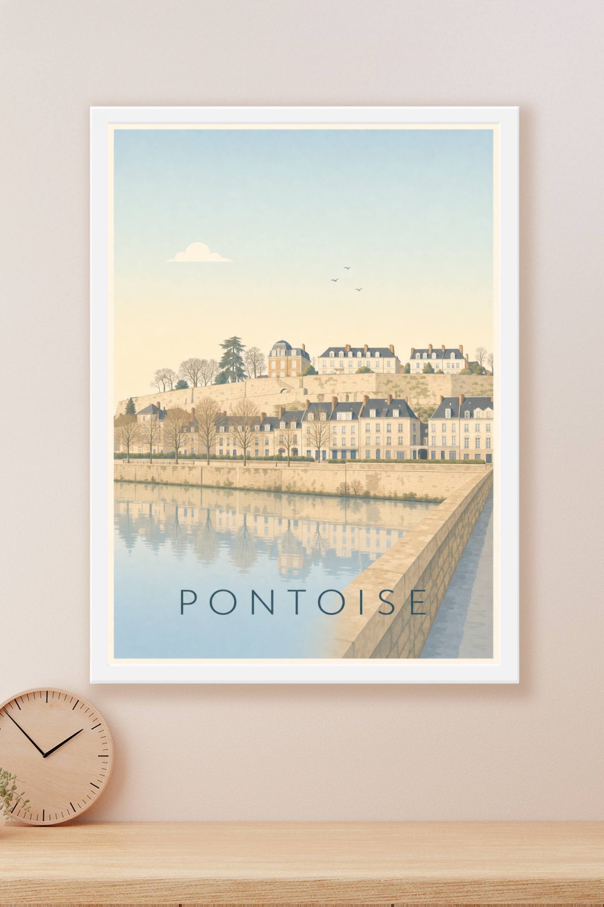 Poster de Pontoise, les bords de l'Oise