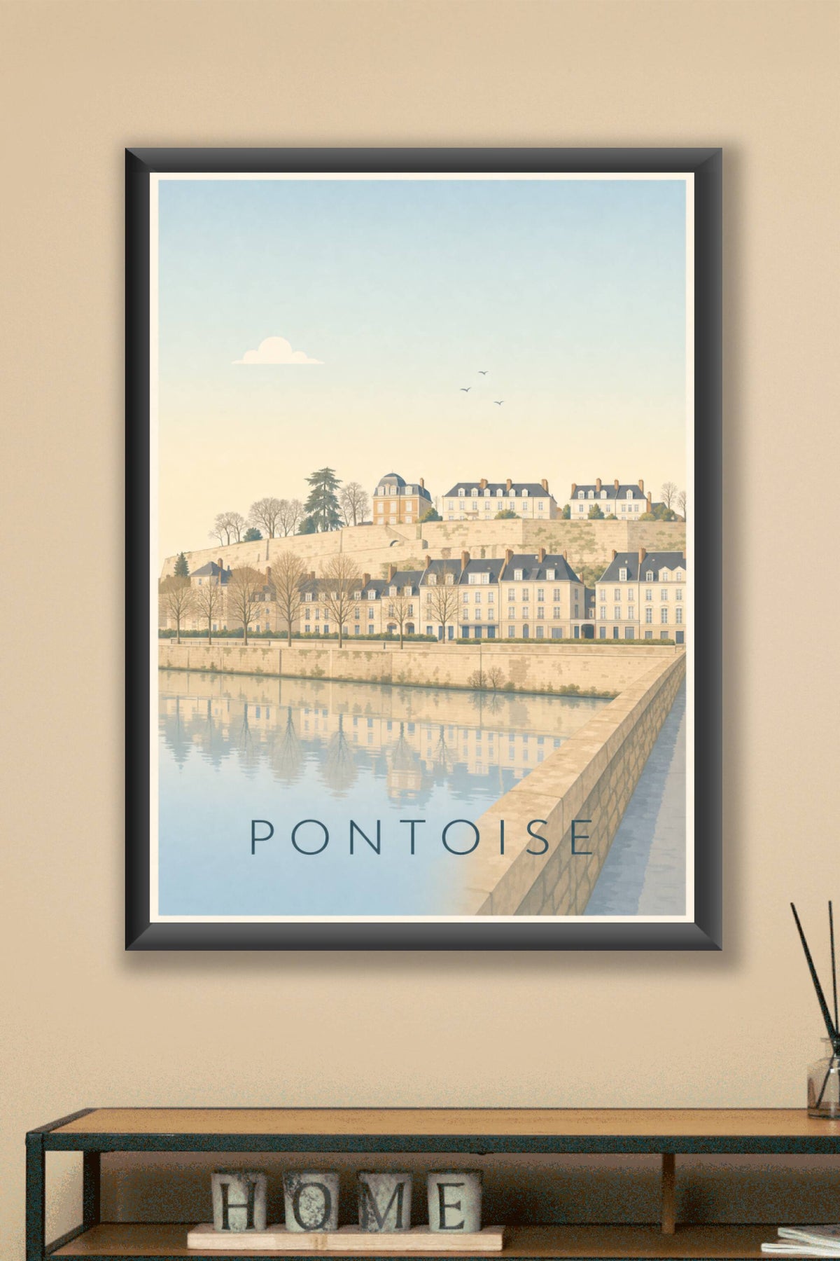 Poster de Pontoise, les bords de l'Oise