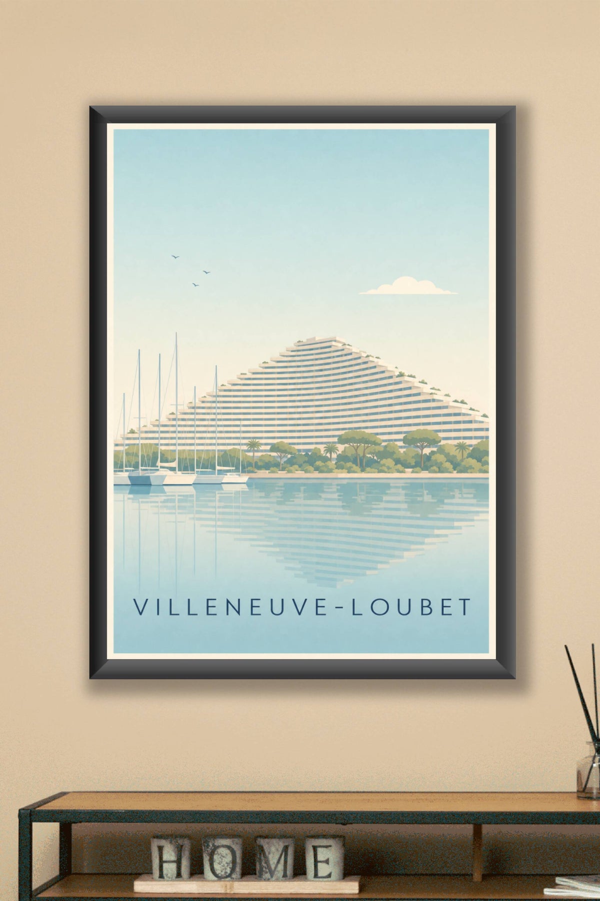 Affiche de Villeneuve-Loubet, Marina Baie des Anges