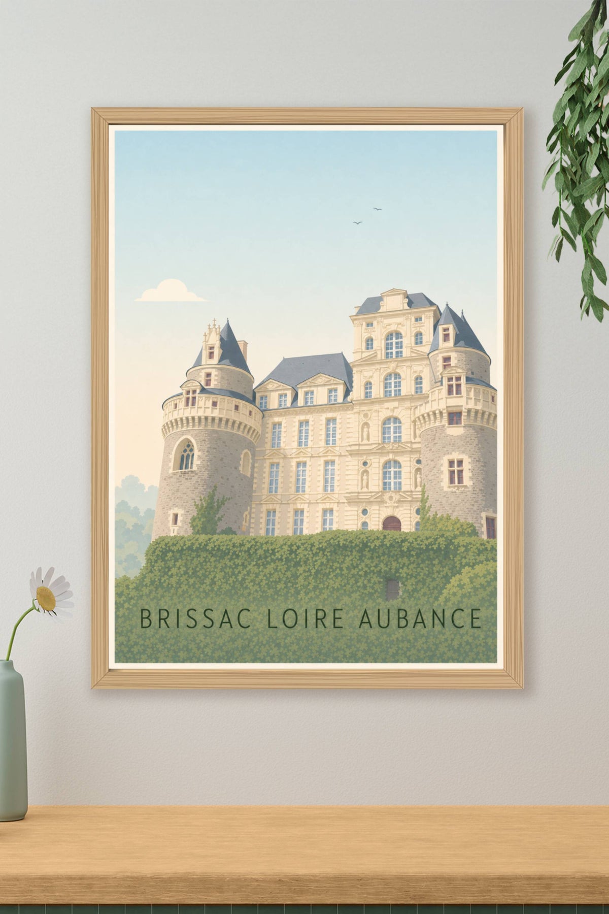 Affiche de Brissac Loire Aubance, poster du château