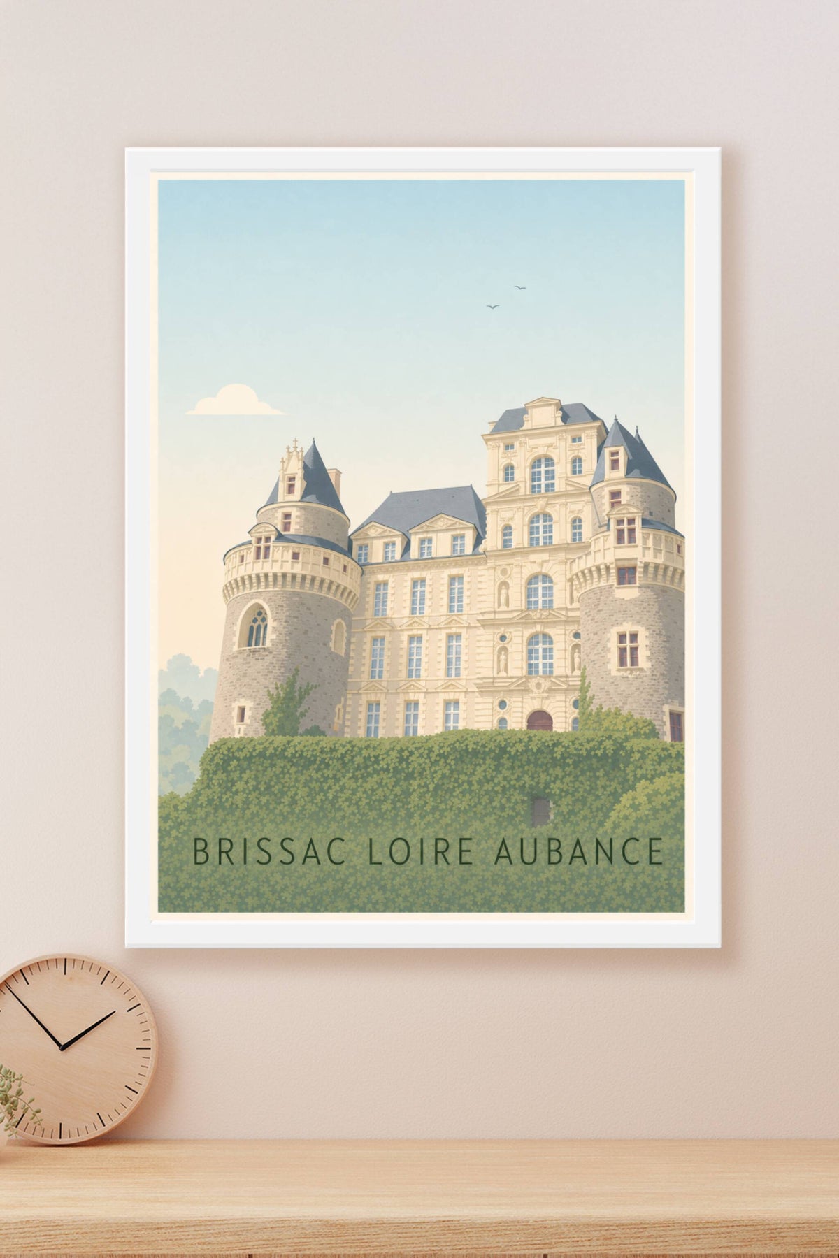 Affiche de Brissac Loire Aubance, poster du château
