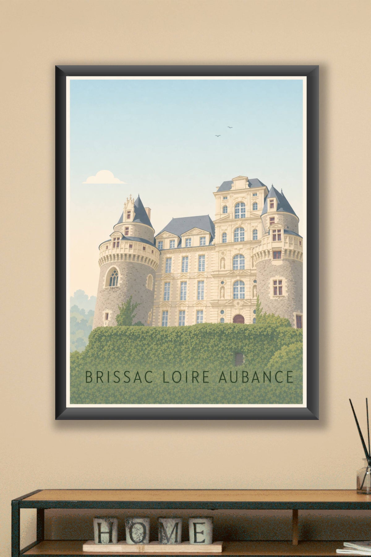 Affiche de Brissac Loire Aubance, poster du château