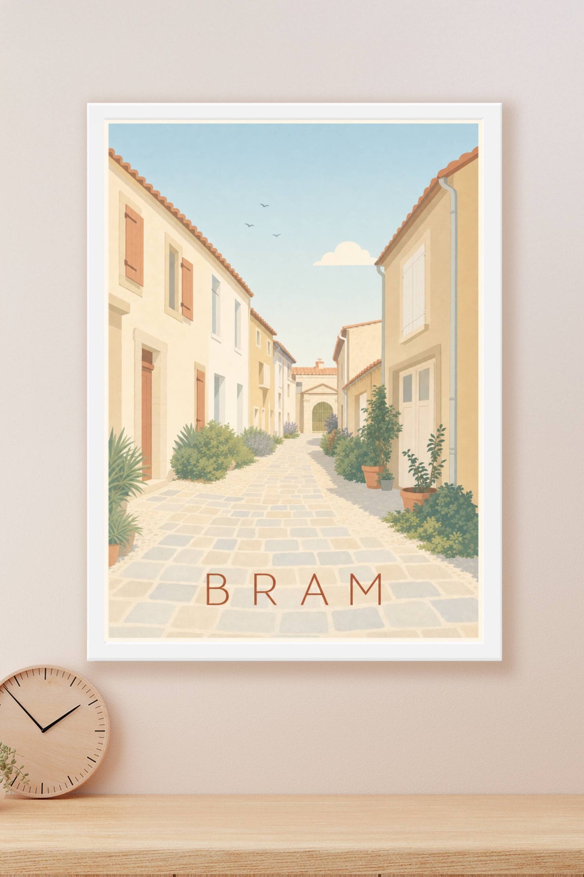 Affiche de Bram, poster ruelle ensoleillée