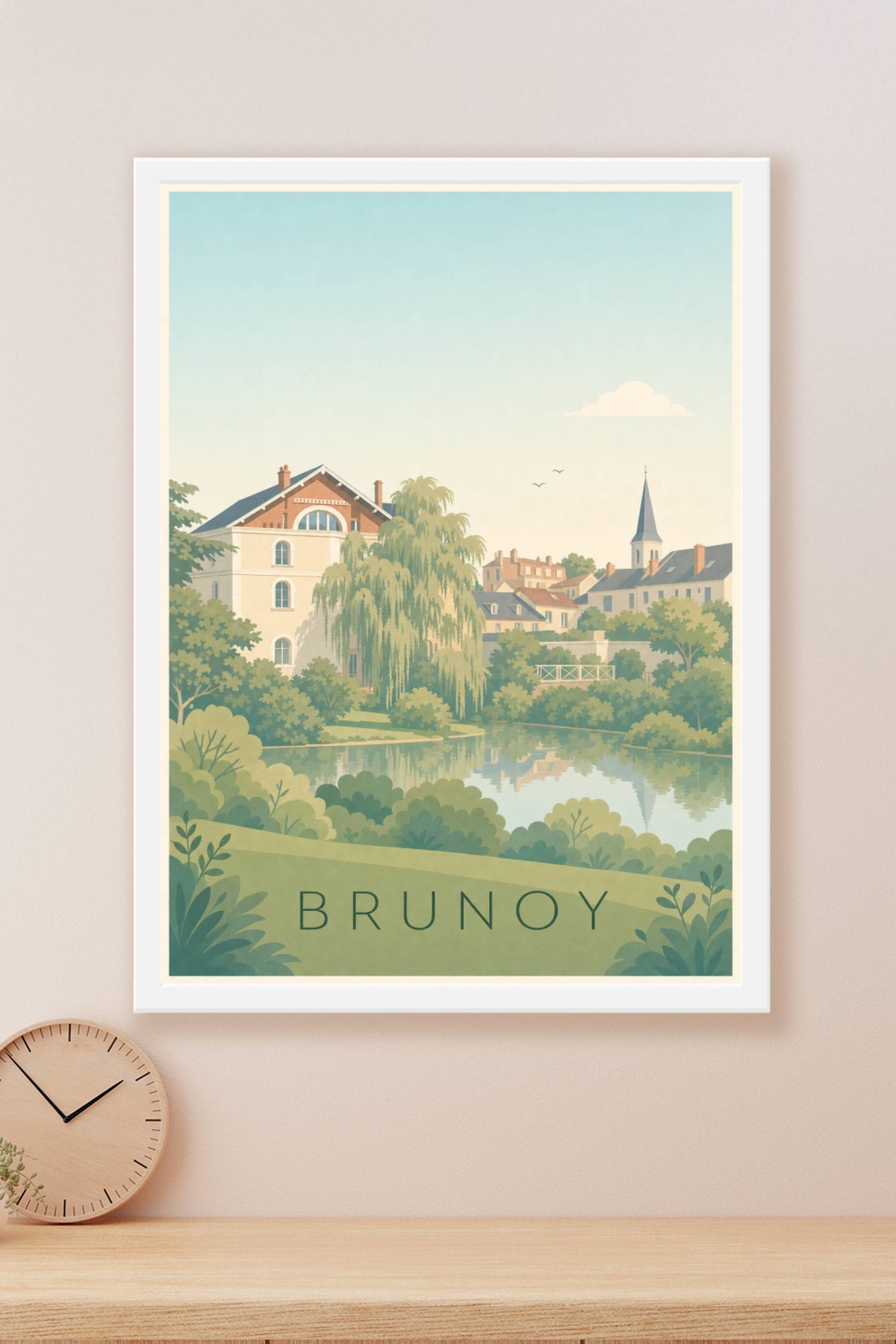 Affiche de Brunoy, poster bord de l'Yerres