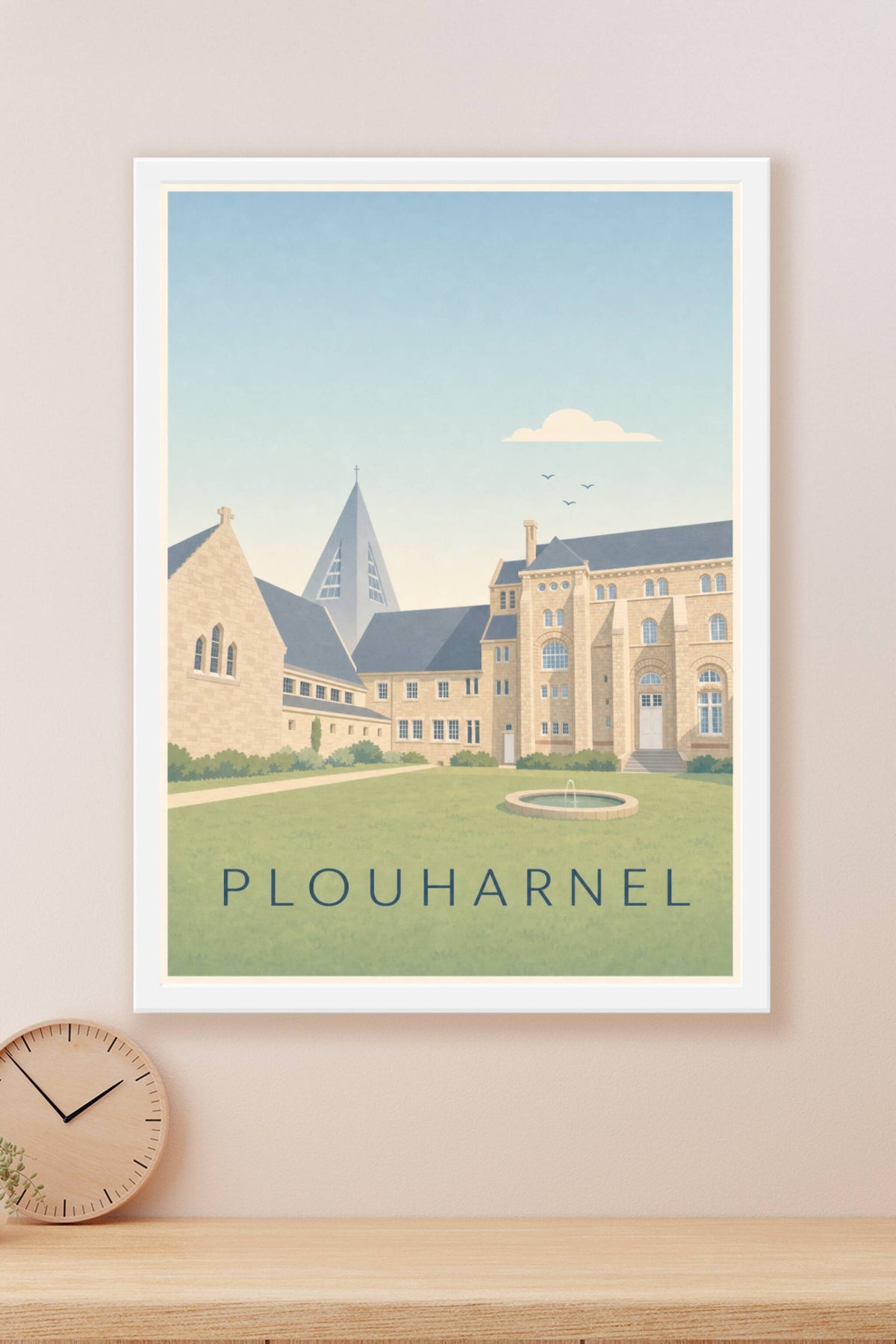 Affiche de Plouharnel, poster Abbaye Sainte-Anne
