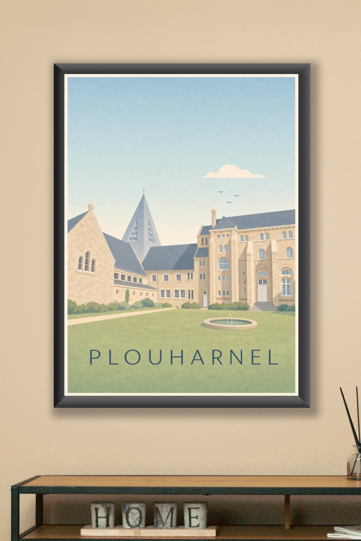 Affiche de Plouharnel, poster Abbaye Sainte-Anne