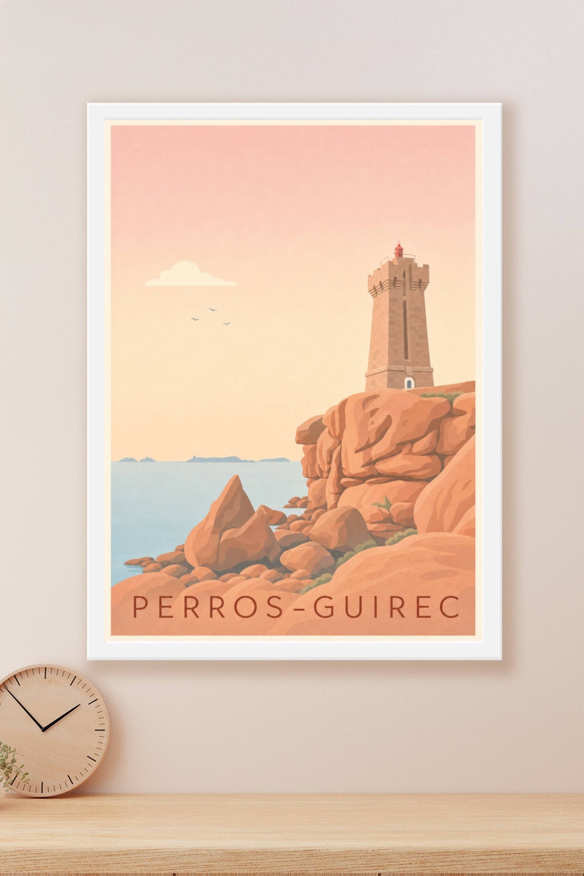Affiche de Perros-Guirec, phare de Ploumanac'h