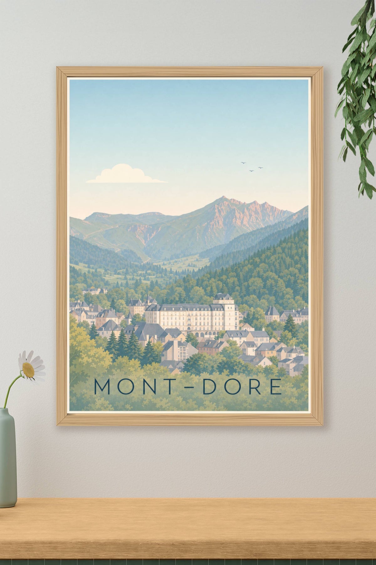 Poster du Mont-Dore, massif du Sancy