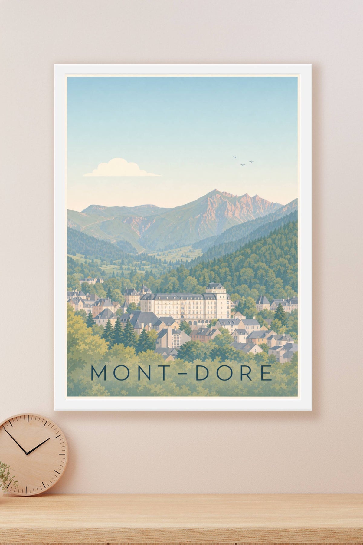 Poster du Mont-Dore, massif du Sancy