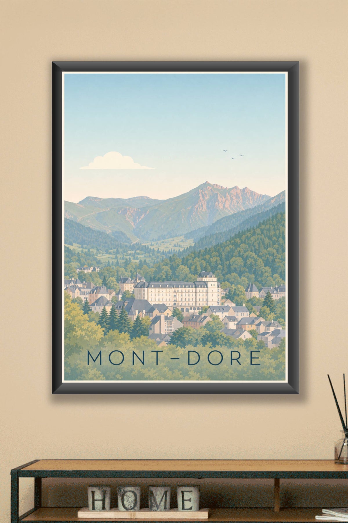 Poster du Mont-Dore, massif du Sancy