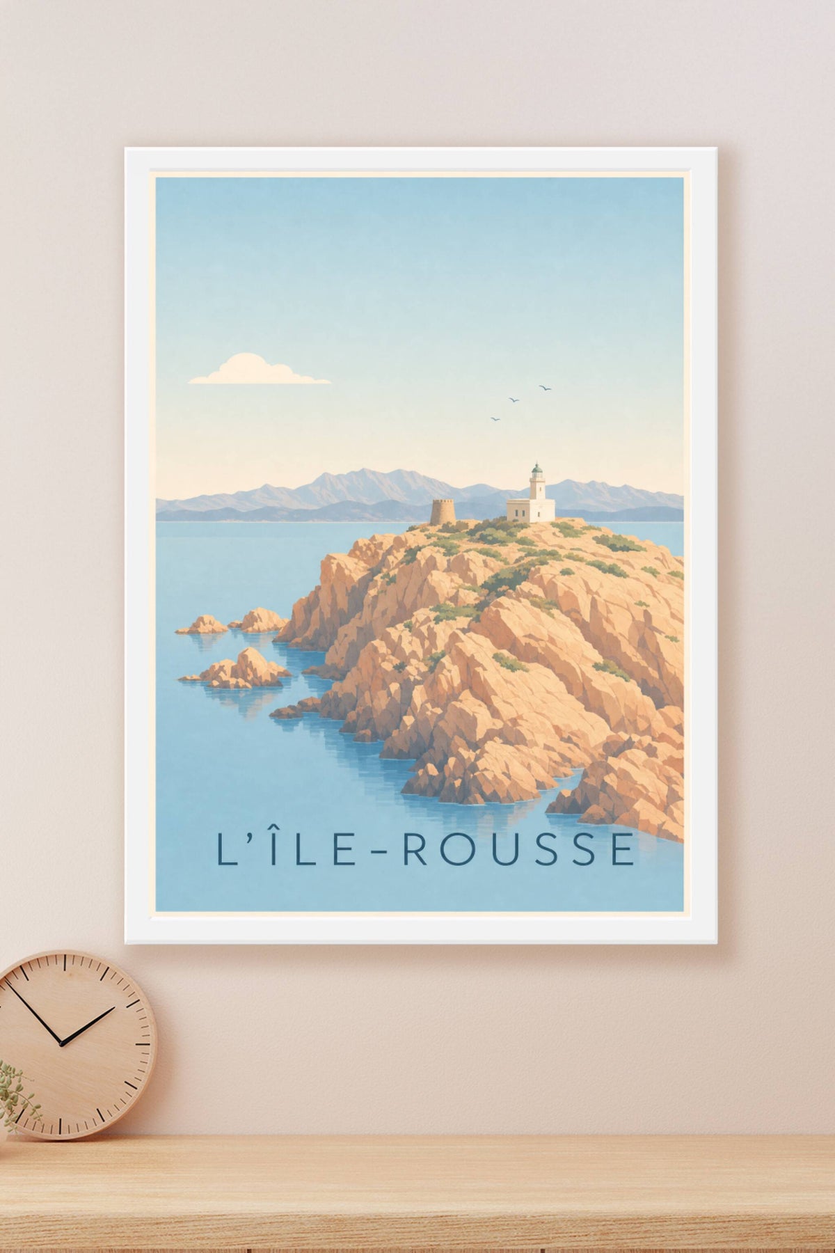 Affiche de L'Île-Rousse, poster phare de la Pietra