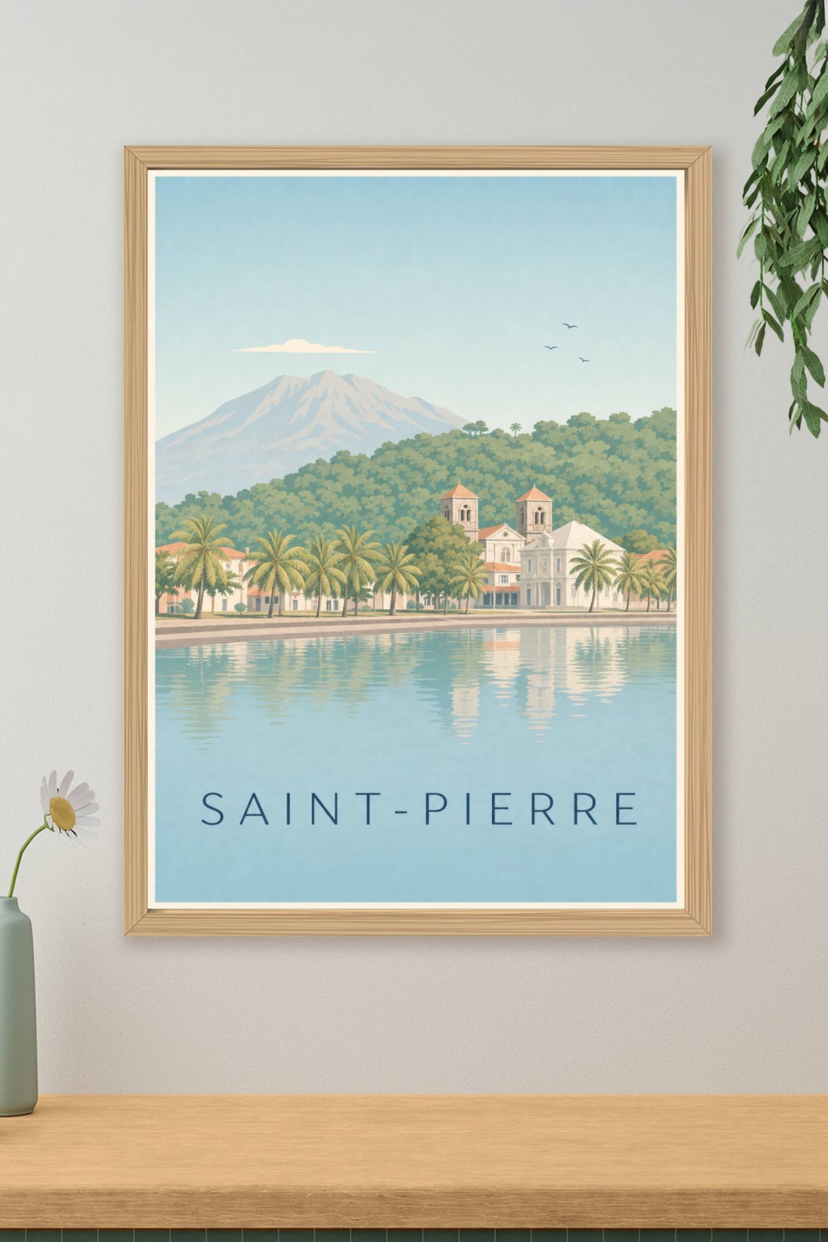 Affiche de Saint-Pierre, poster Montagne Pelée