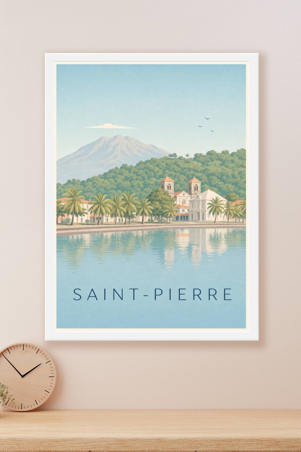 Affiche de Saint-Pierre, poster Montagne Pelée