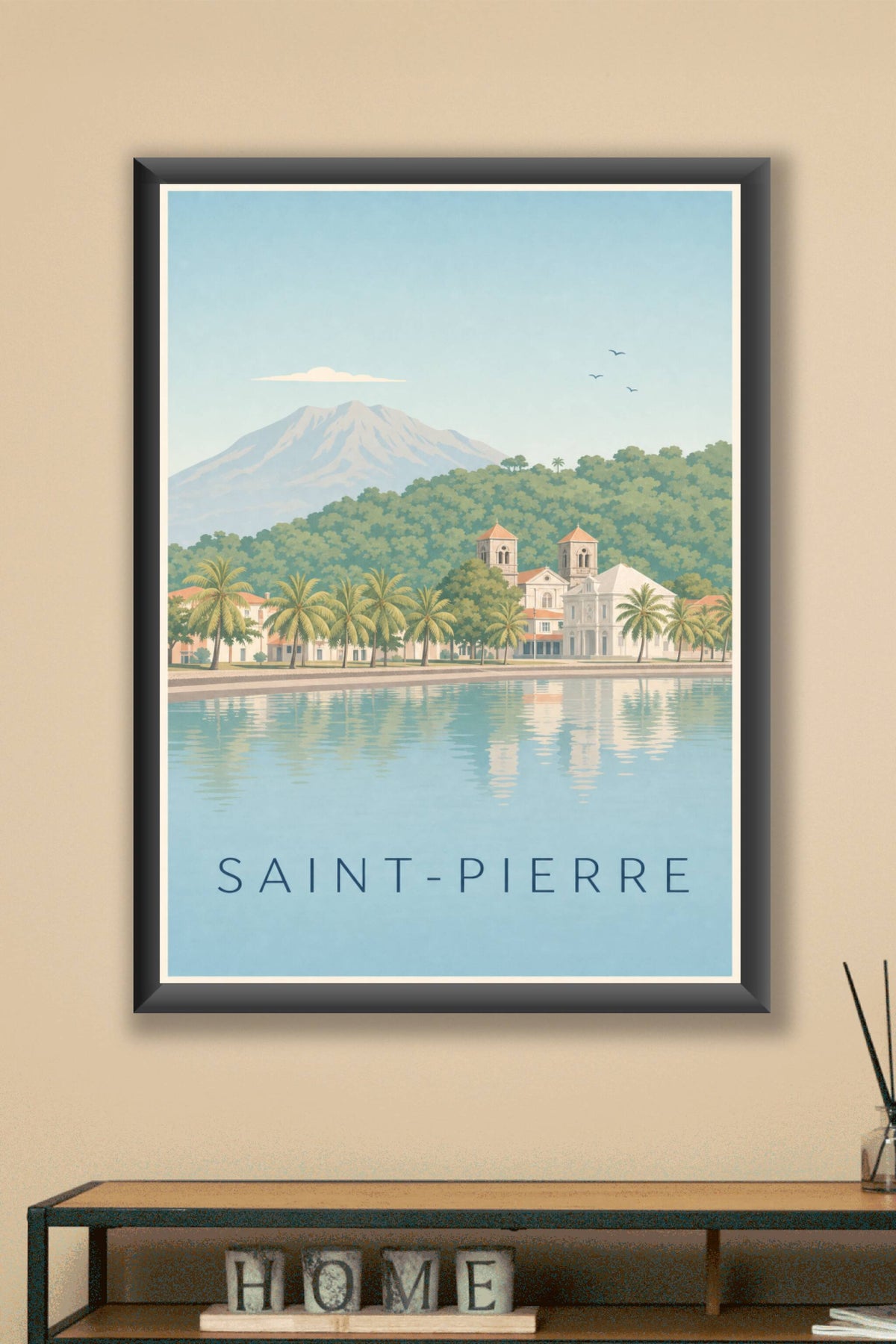 Affiche de Saint-Pierre, poster Montagne Pelée