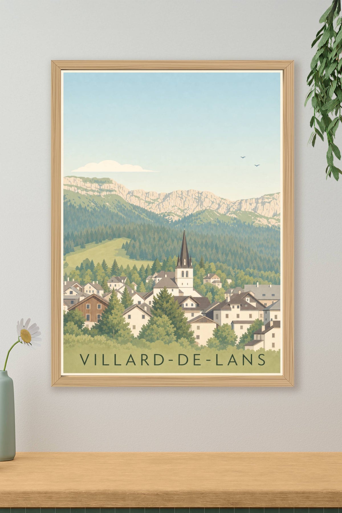 Affiche de Villard-de-Lans, poster du massif du Vercors