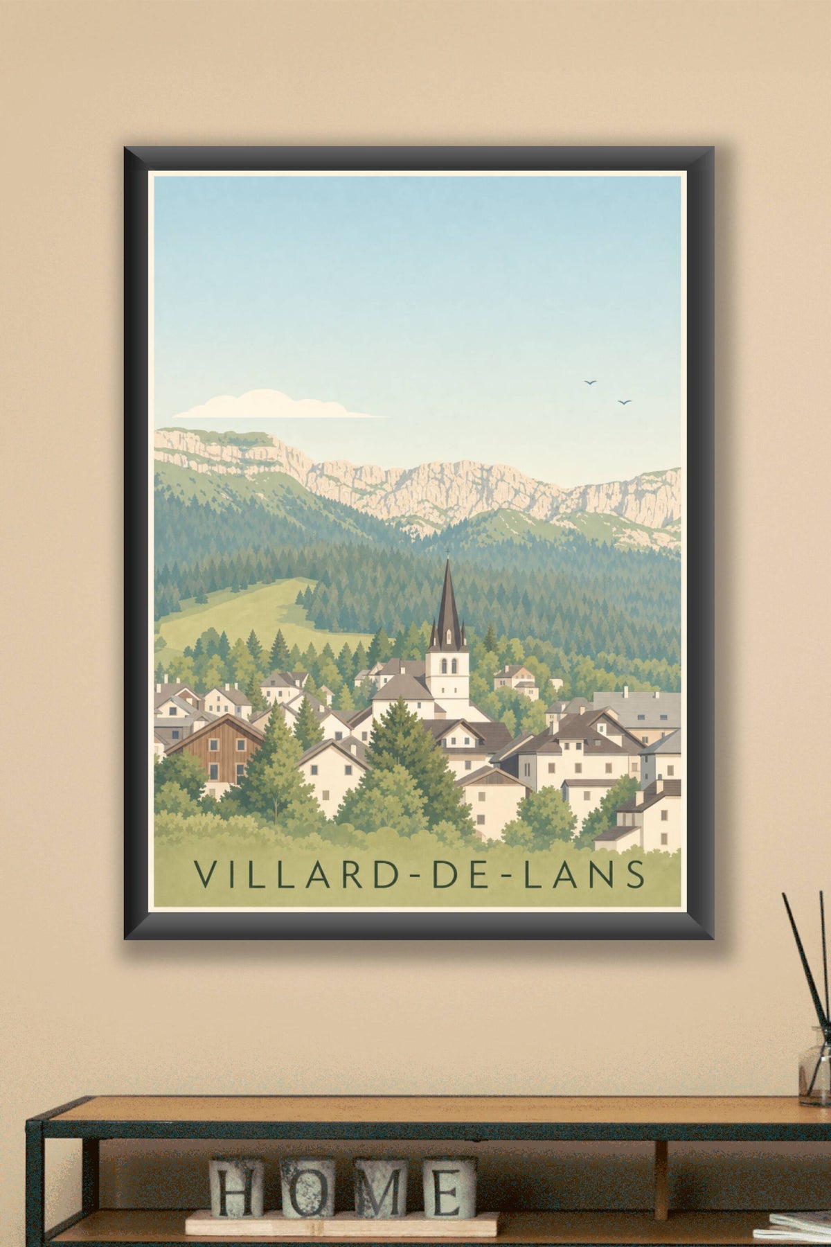 Affiche de Villard-de-Lans, poster du massif du Vercors