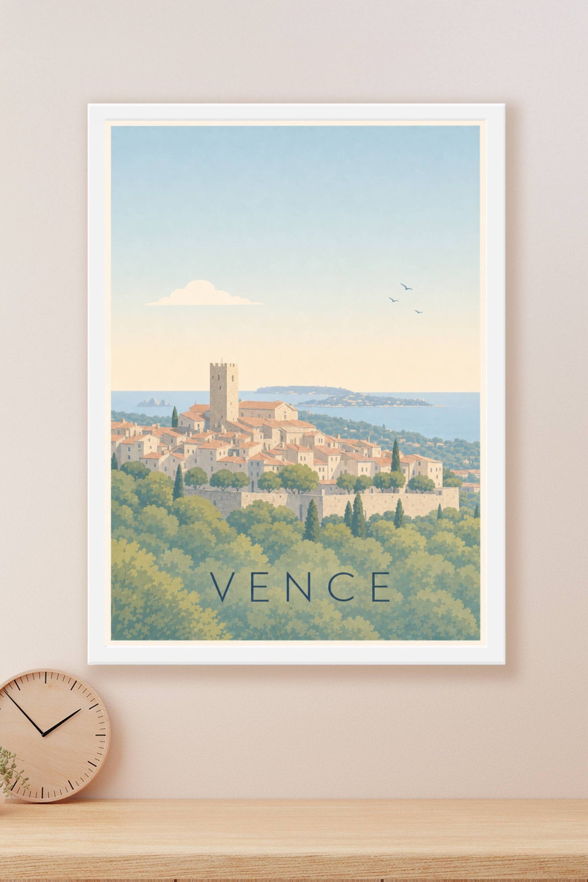 Affiche de Vence, poster cité médiévale