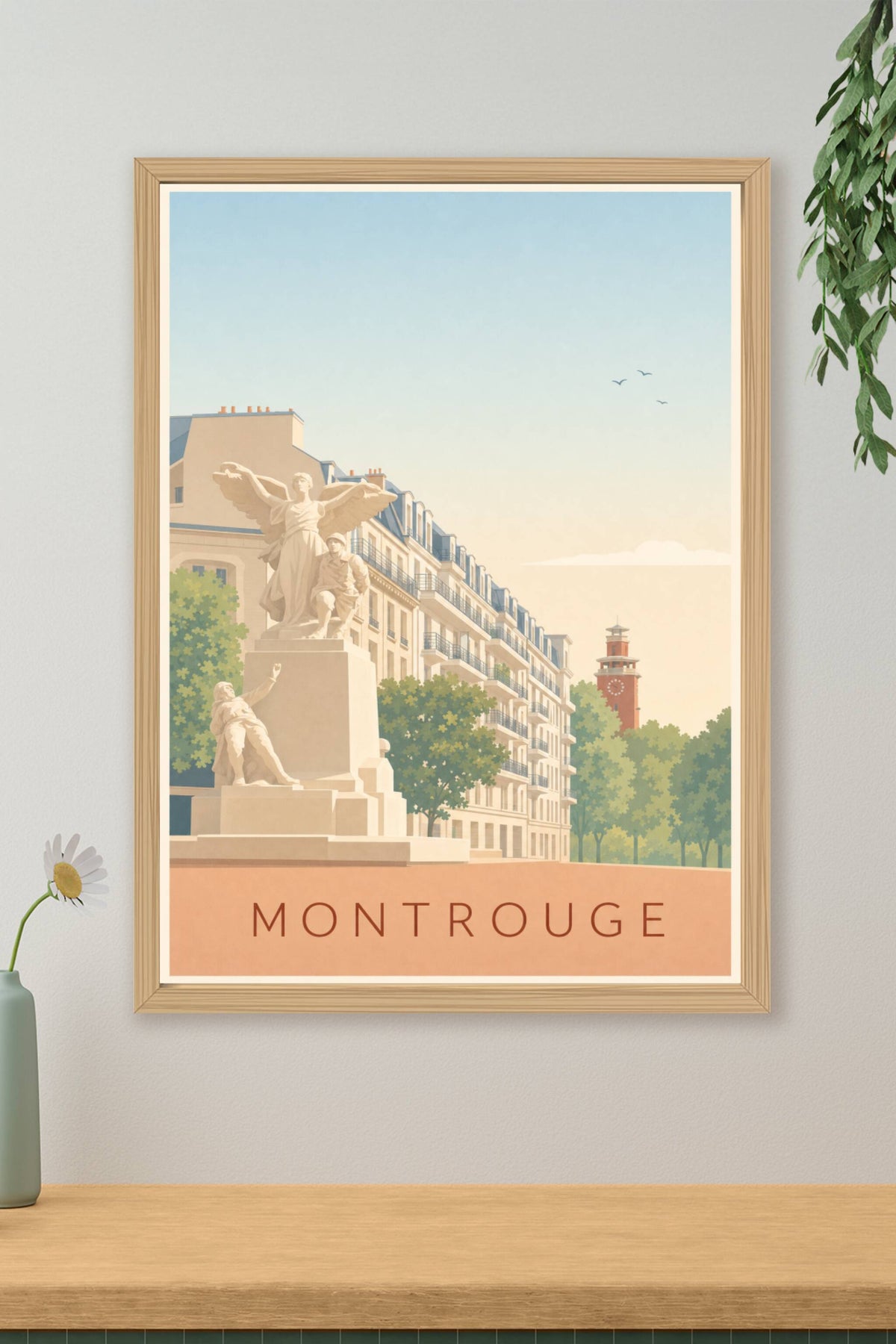 Affiche de Montrouge, poster du Beffroi