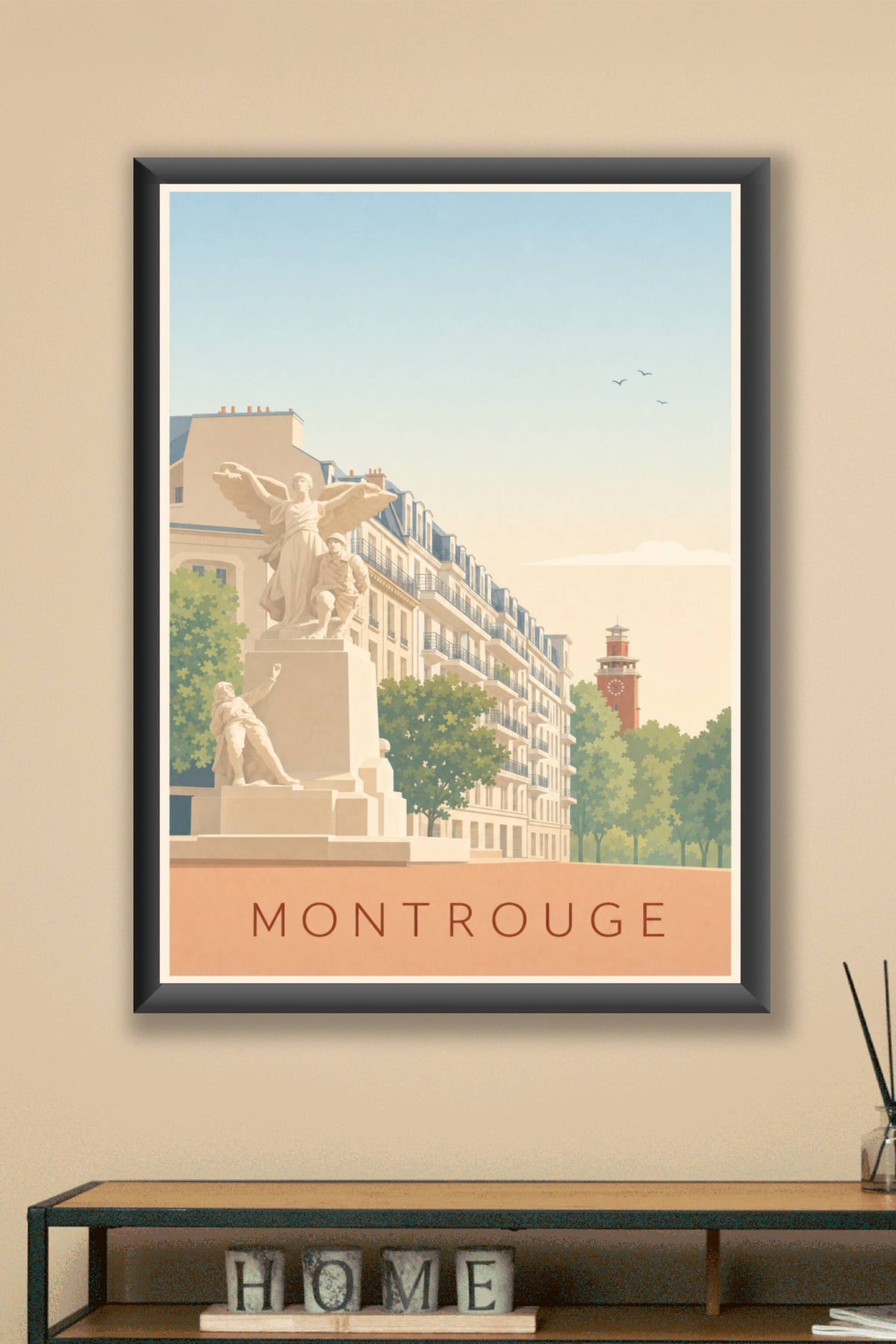 Affiche de Montrouge, poster du Beffroi