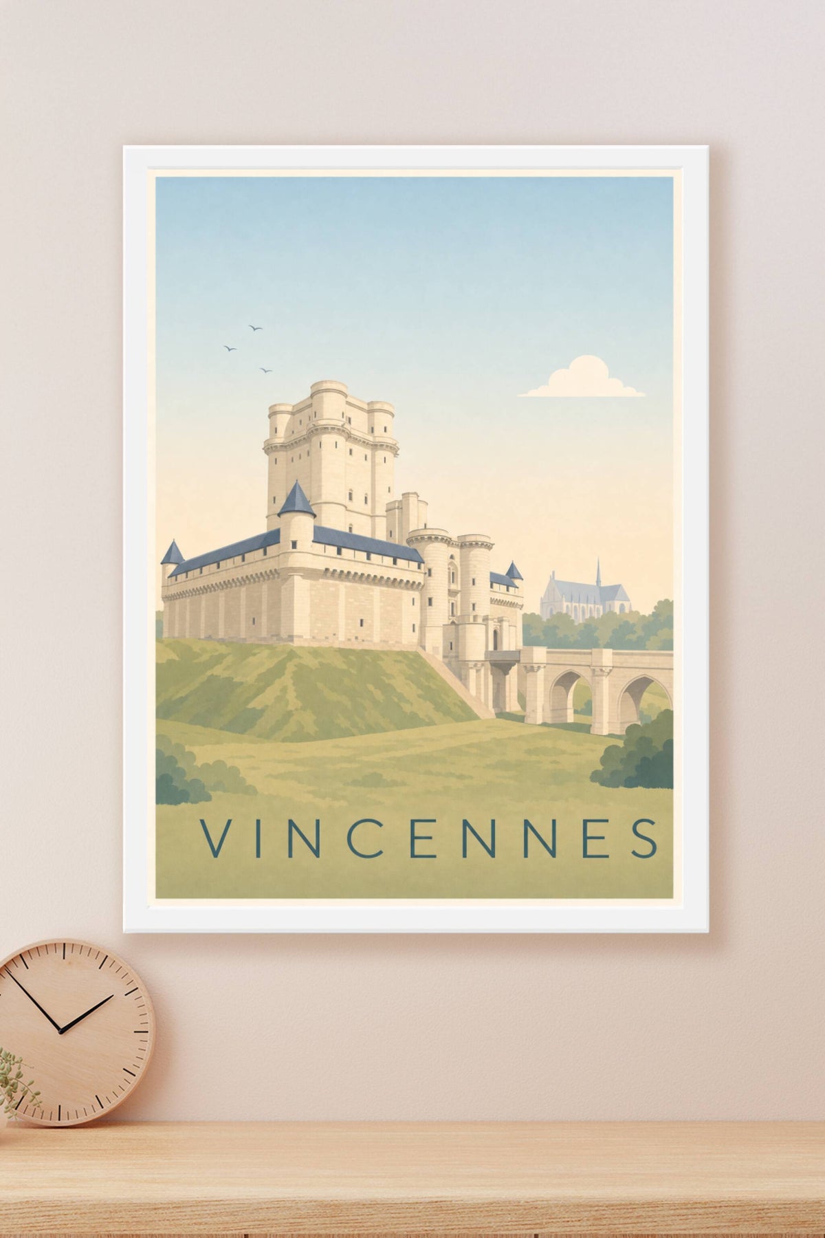 Affiche de Vincennes, poster Château médiéval