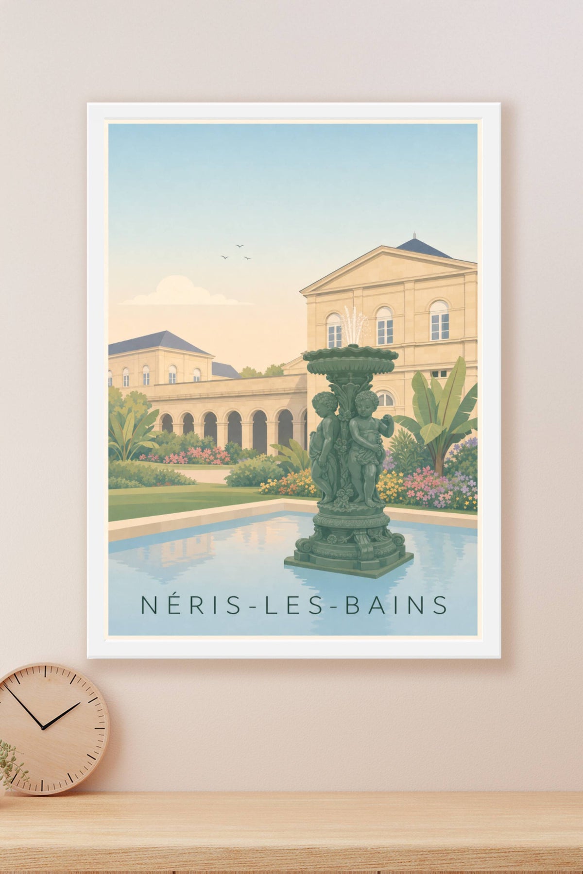 Affiche de Néris-les-Bains, poster de la cité thermale