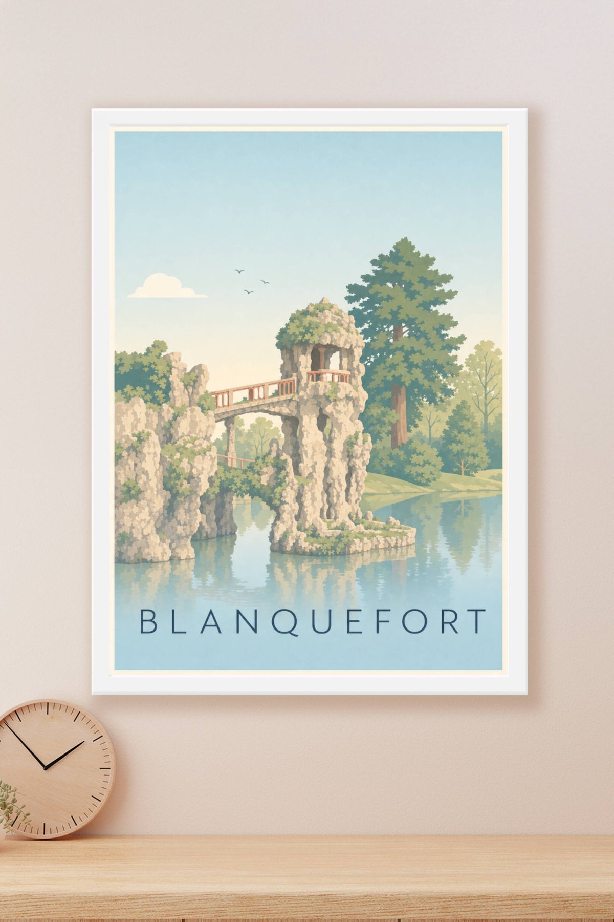 Affiche de Blanquefort, poster des grottes de Majolan