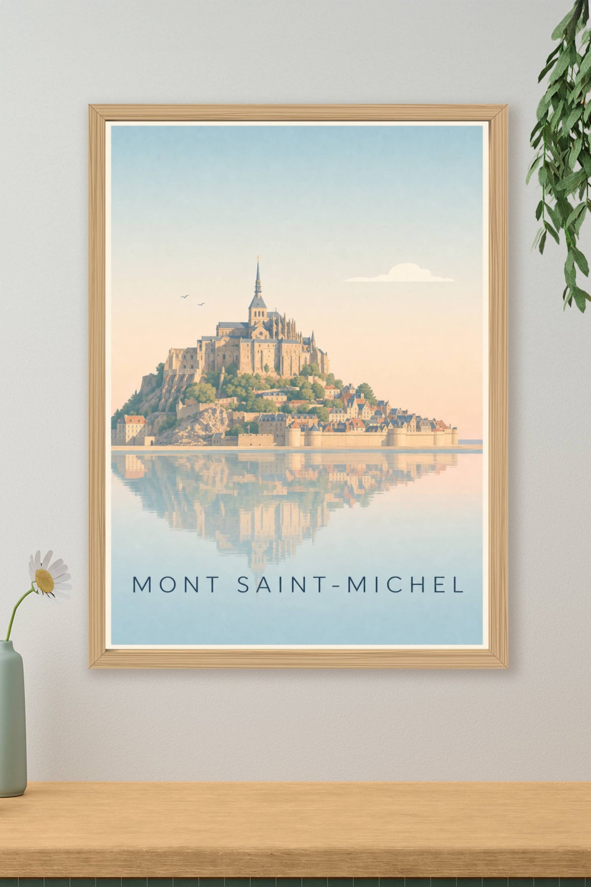 Affiche du Mont Saint-Michel, poster de Normandie