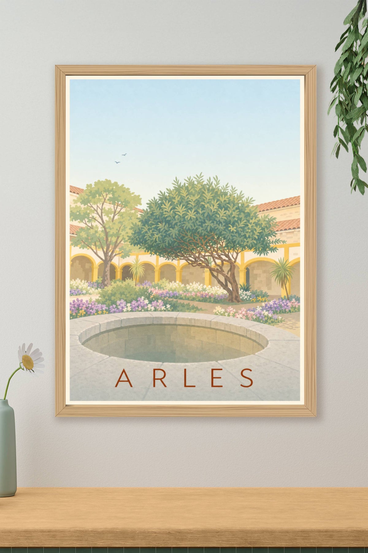Affiche d'Arles, poster du cloître Saint-Trophime