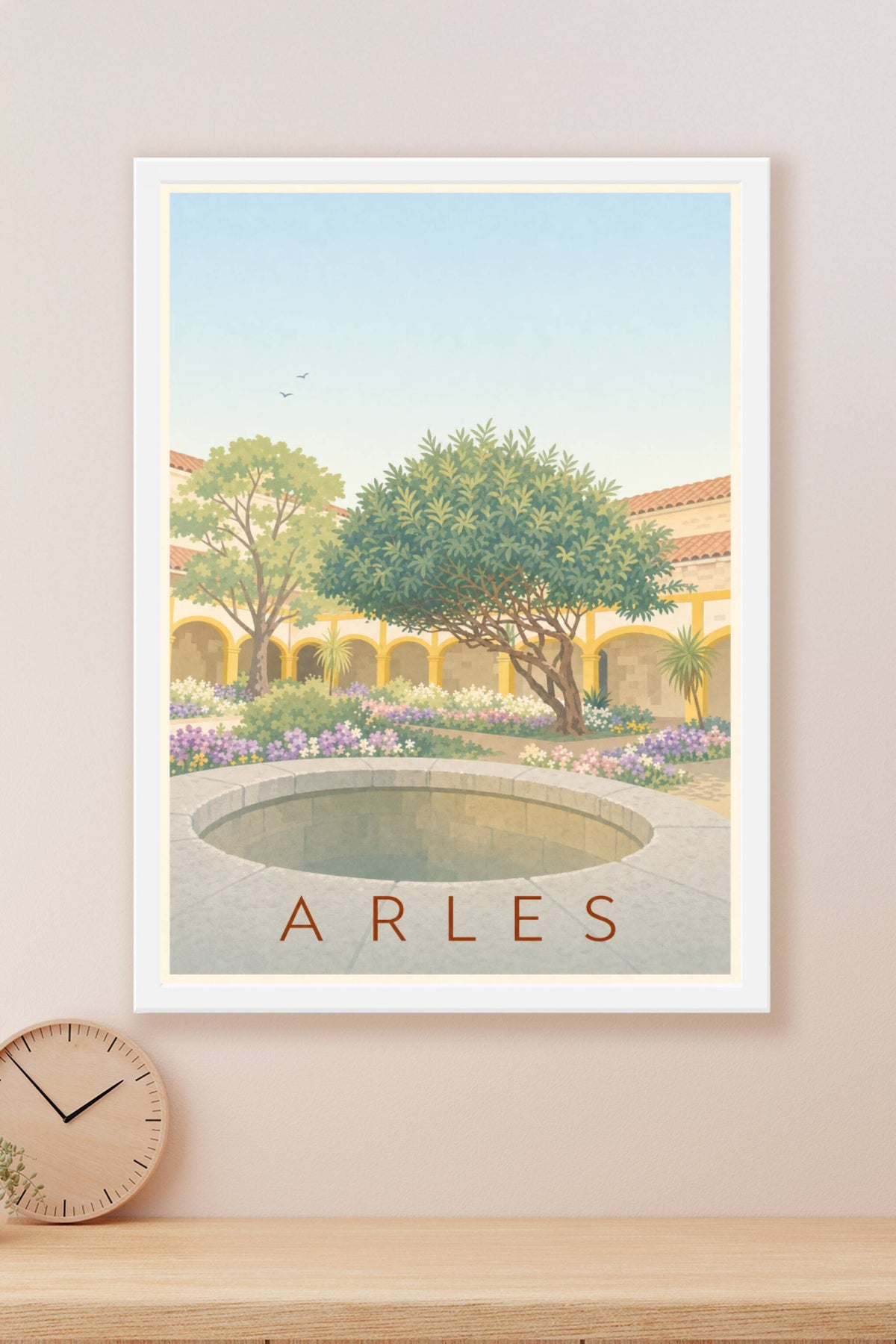 Affiche d'Arles, poster du cloître Saint-Trophime