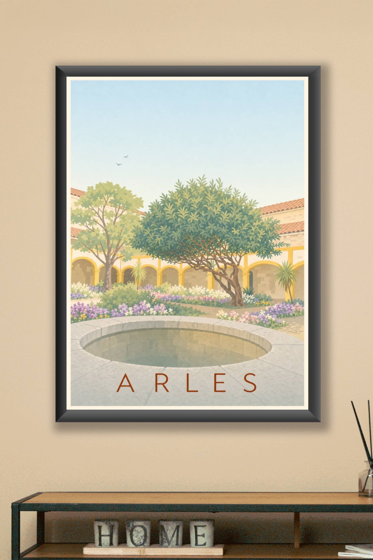 Affiche d'Arles, poster du cloître Saint-Trophime