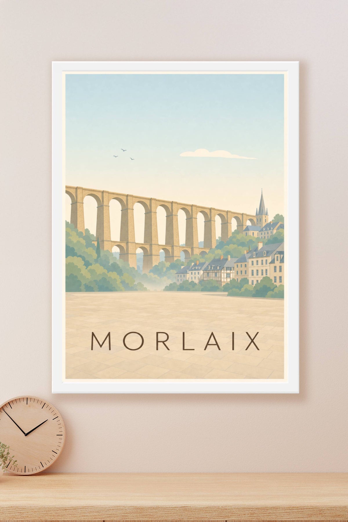 Affiche de Morlaix, poster du grand viaduc