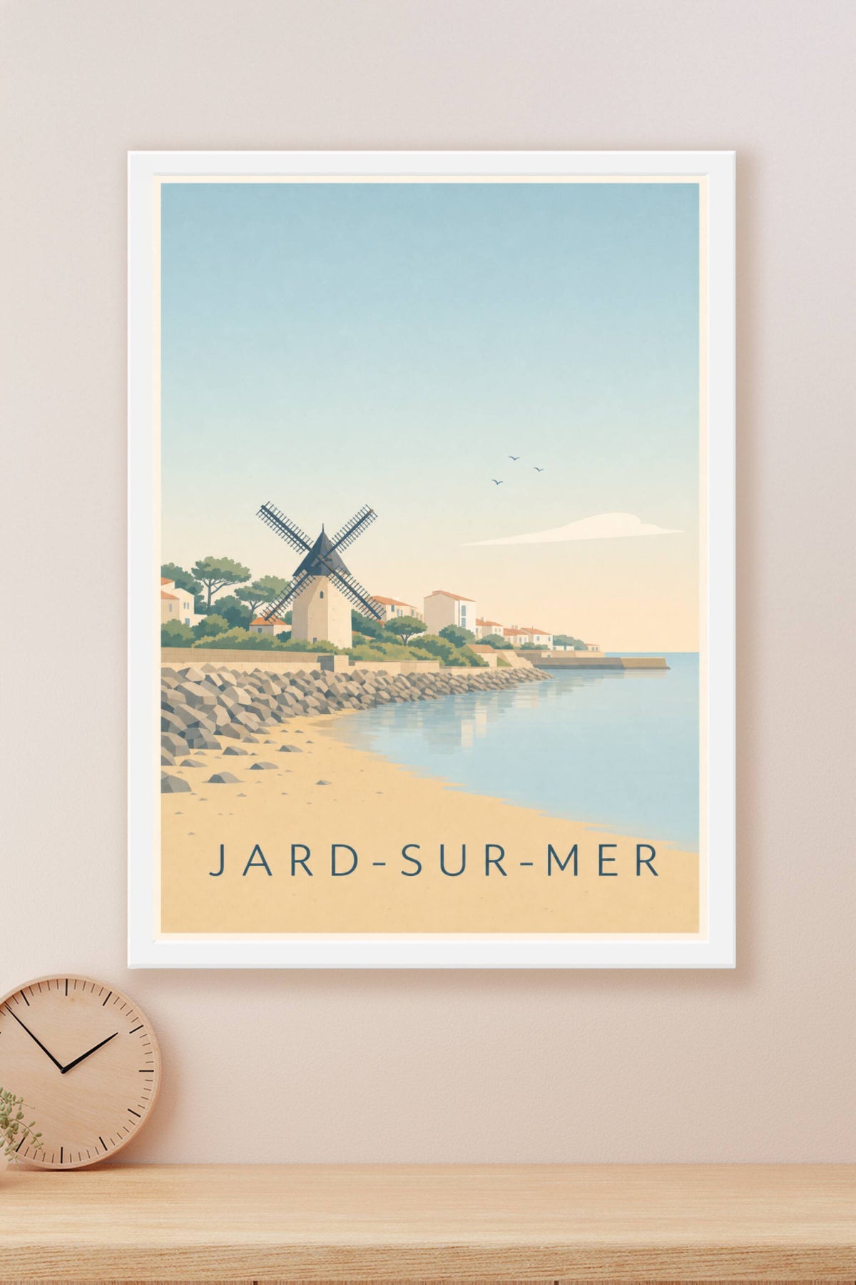Affiche de Jard-sur-Mer, poster moulin de Conchette
