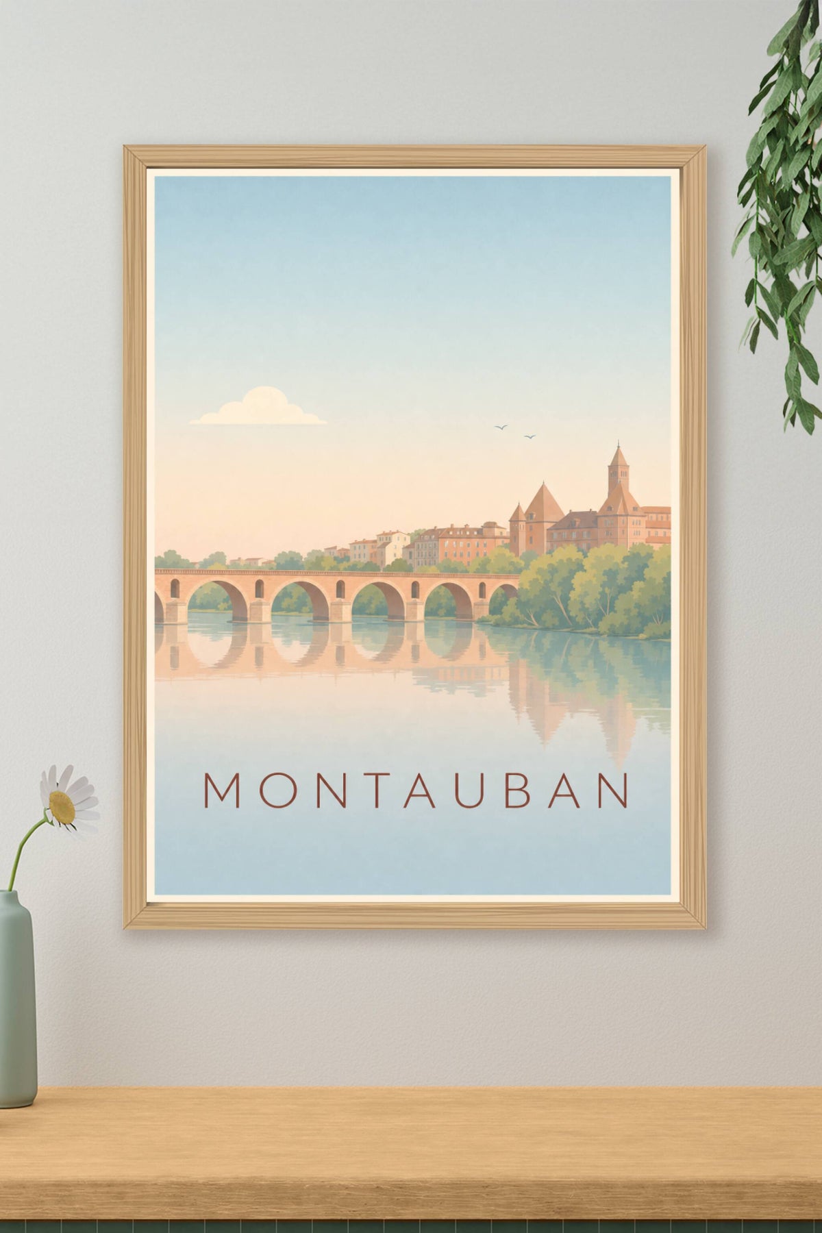 Affiche de Montauban, poster Pont Vieux