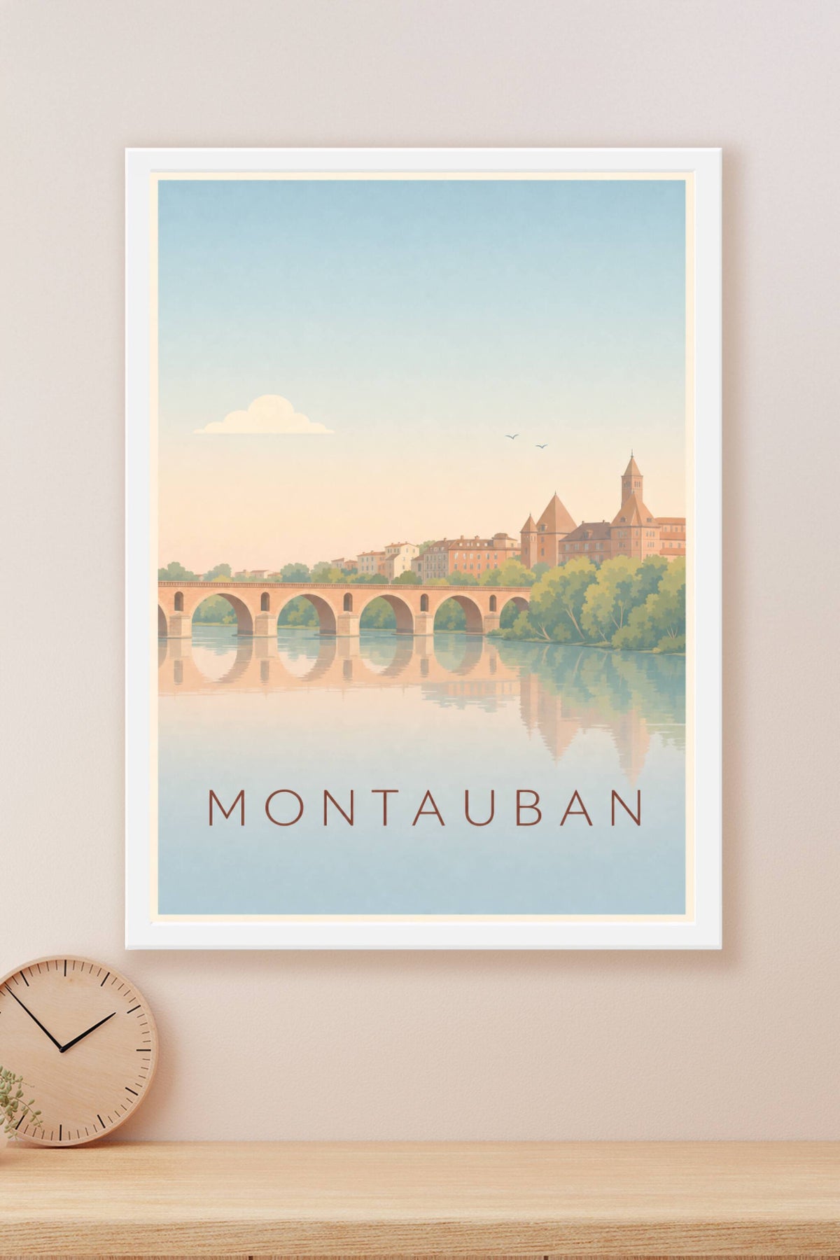 Affiche de Montauban, poster Pont Vieux