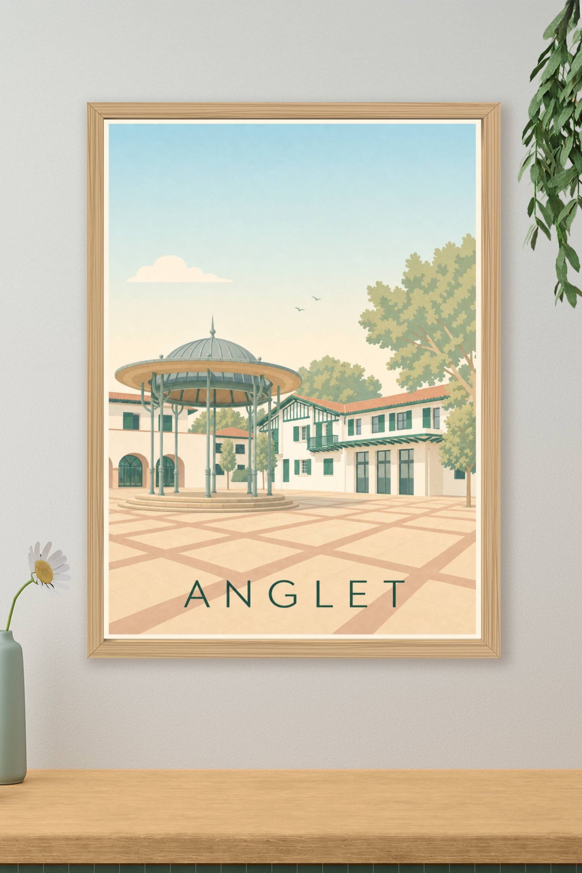 Affiche d'Anglet, poster de la mairie