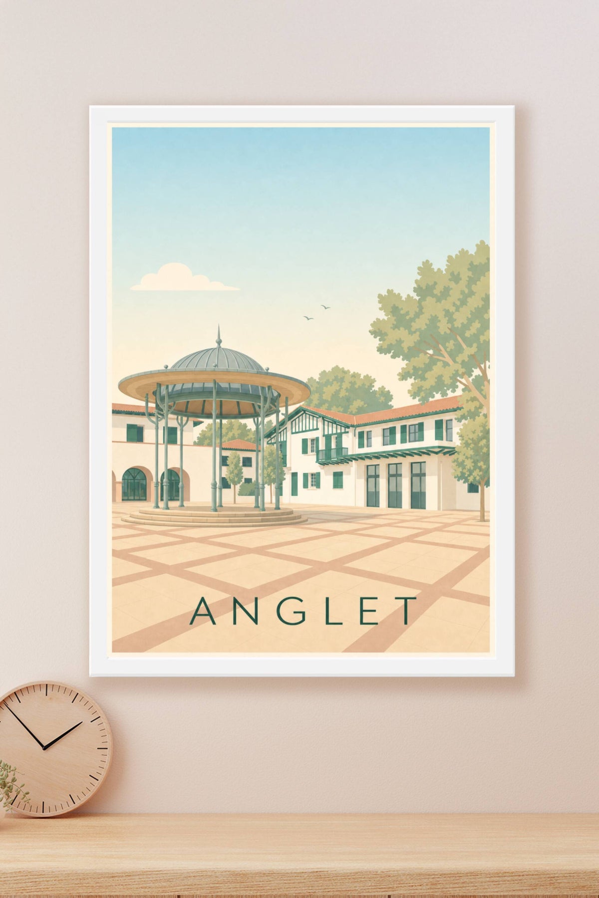 Affiche d'Anglet, poster de la mairie