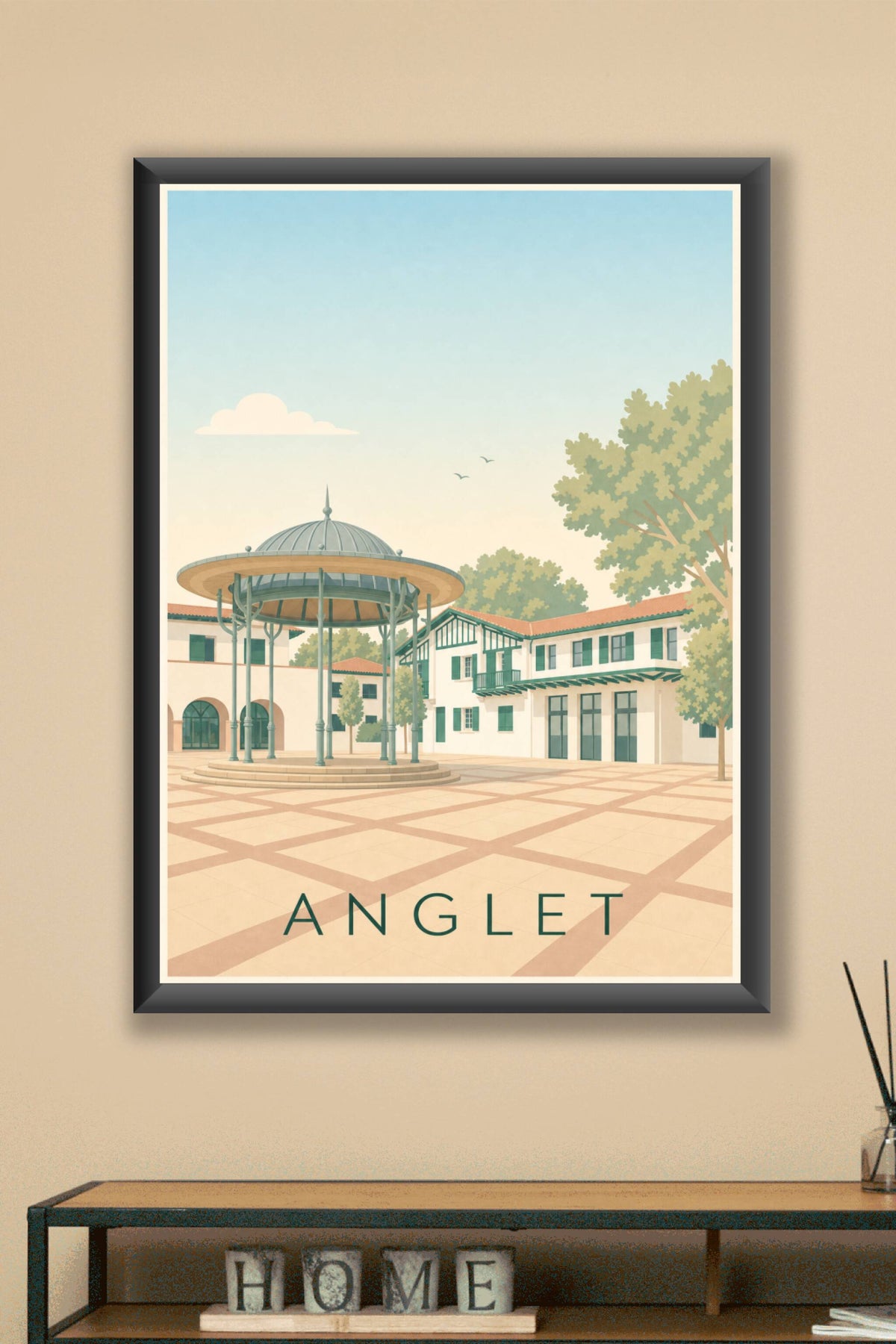 Affiche d'Anglet, poster de la mairie