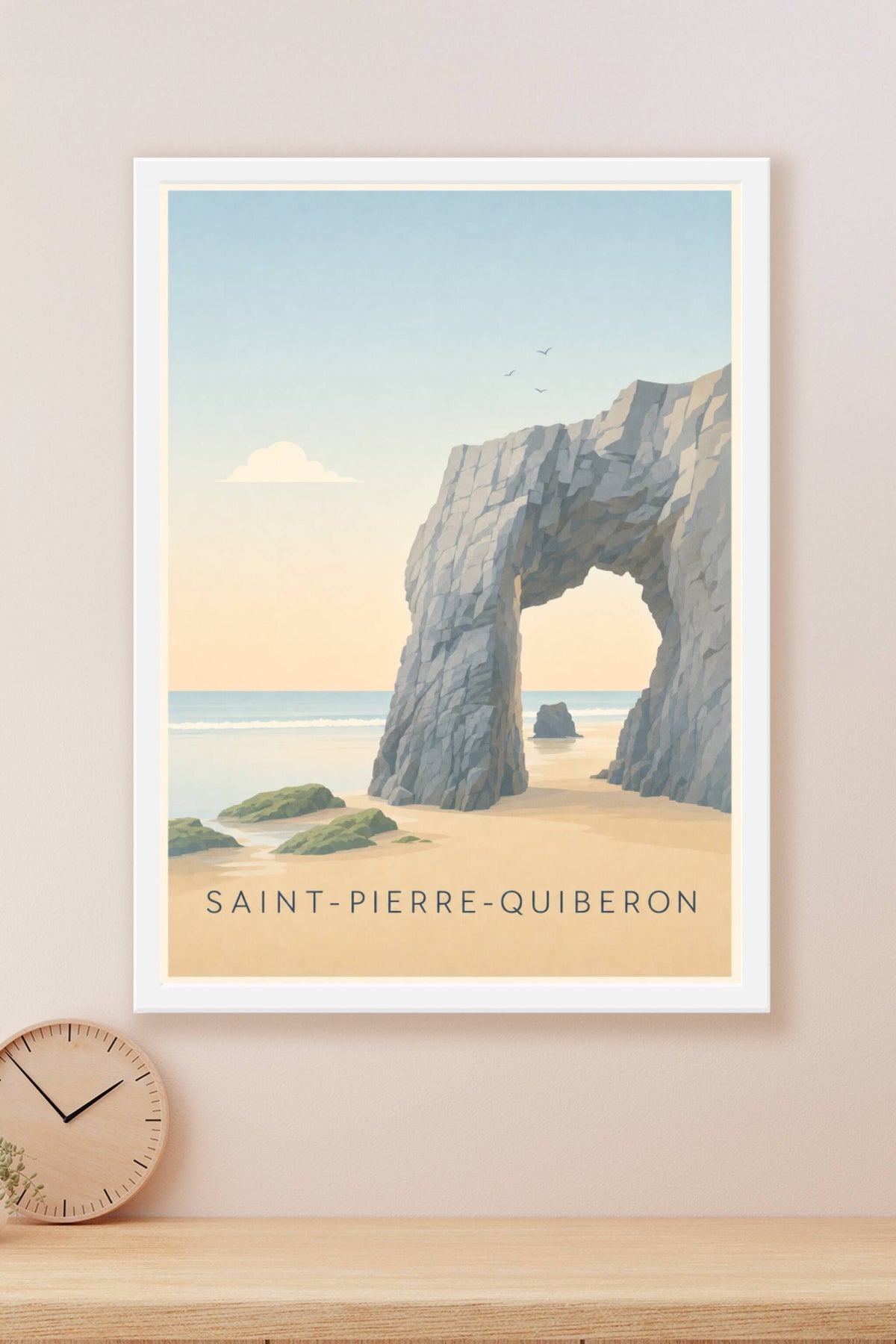 Affiche de Saint-Pierre-Quiberon, poster arche rocheuse
