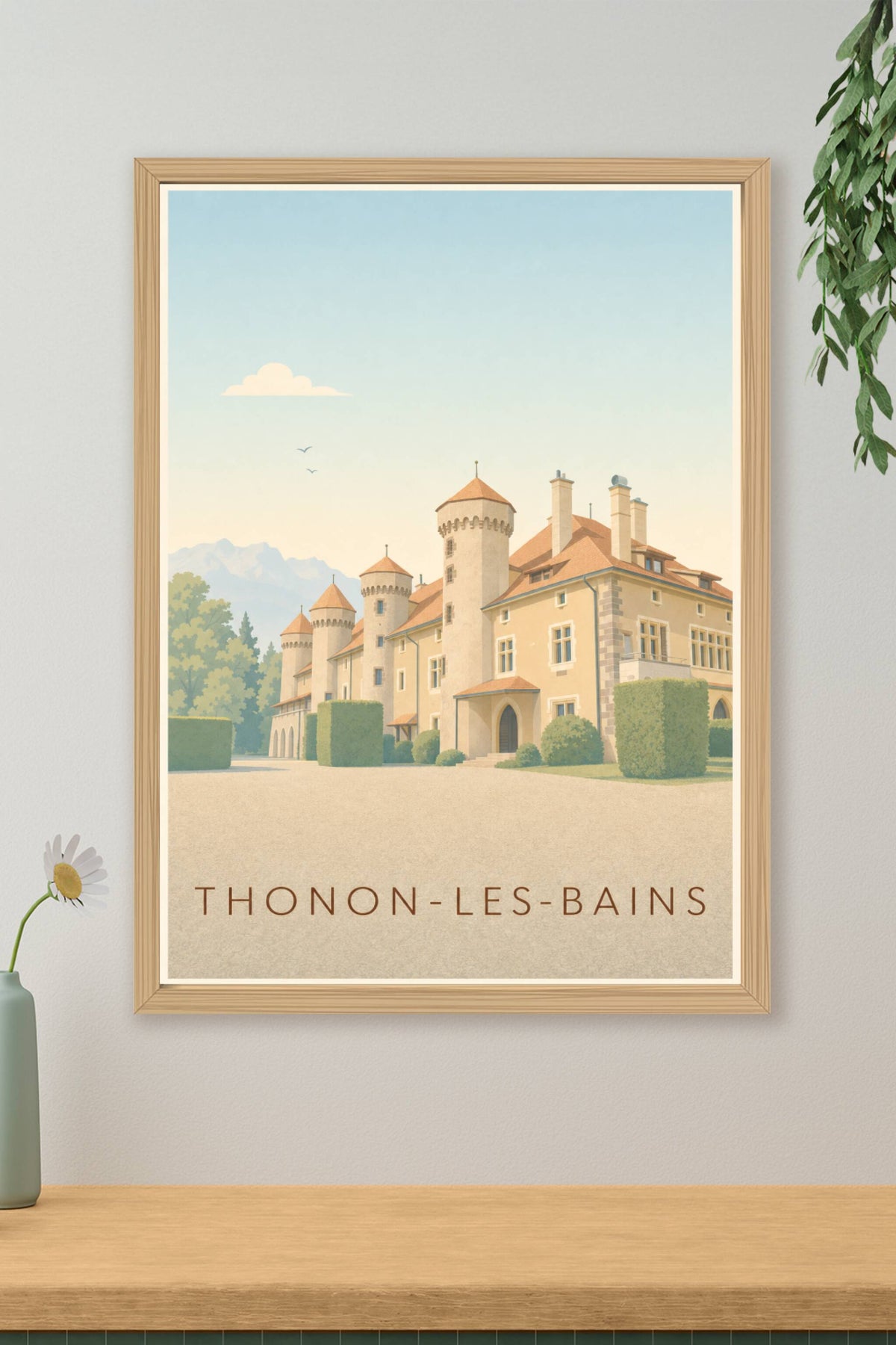 Affiche de Thonon-les-Bains, Château de Ripaille