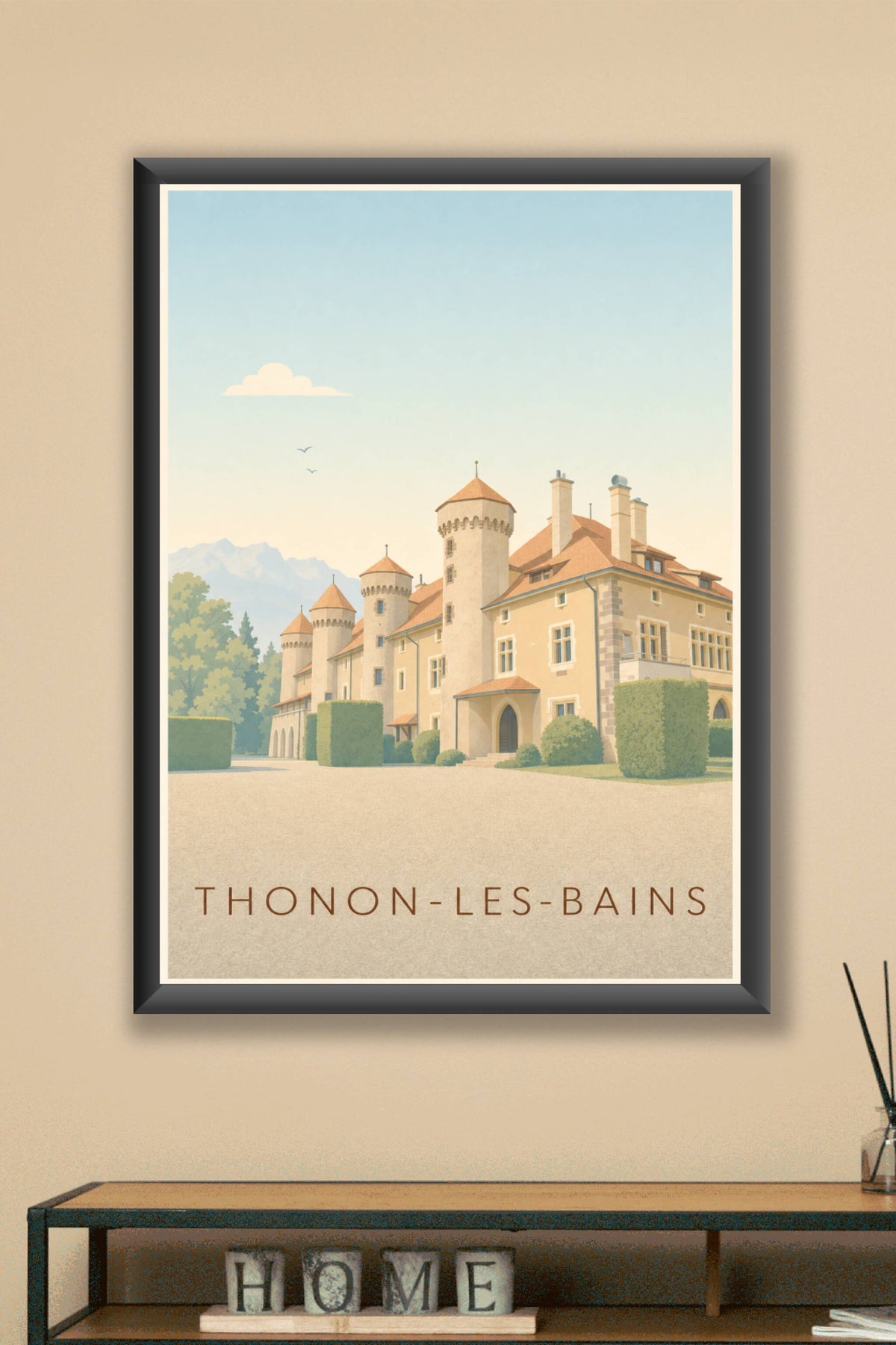 Affiche de Thonon-les-Bains, Château de Ripaille