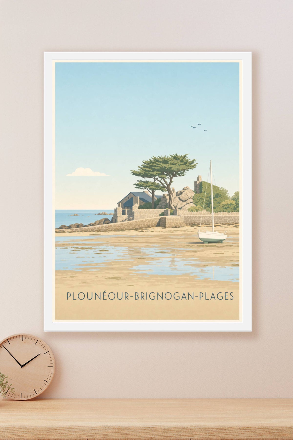 Affiche de Plounéour-Brignogan-Plages, poster voilier