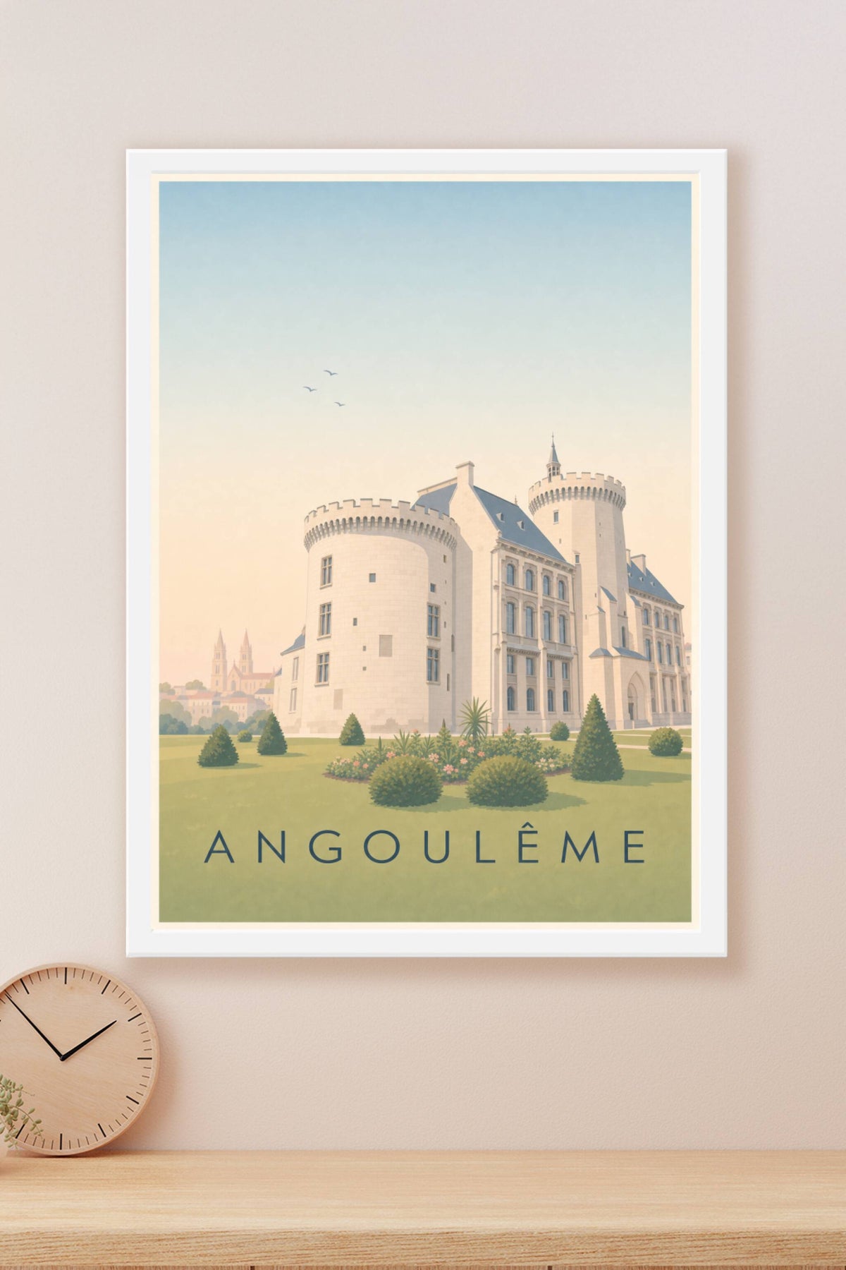 Affiche d'Angoulême, poster de l'Hôtel de Ville