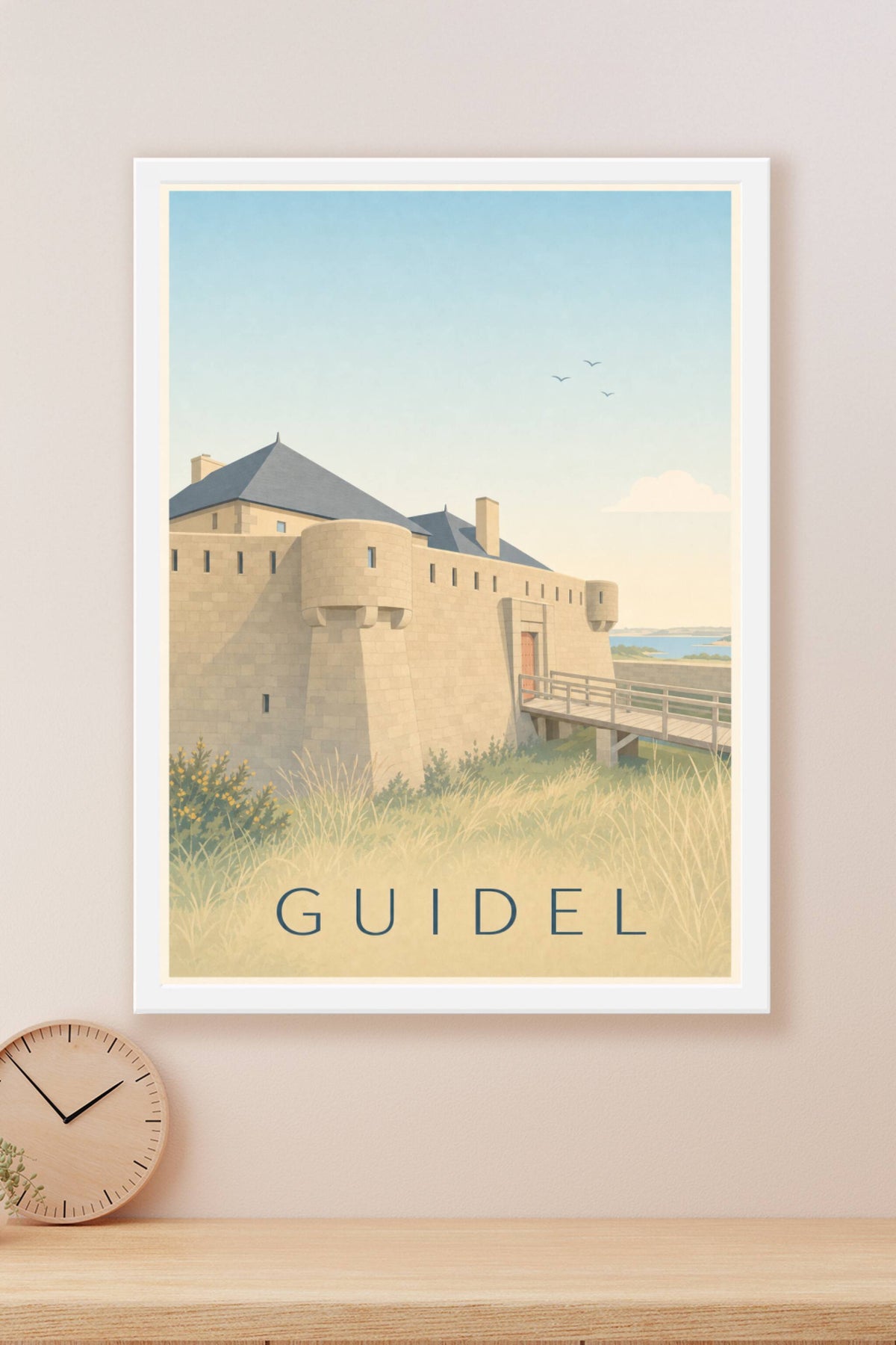 Affiche de Guidel, poster du Fort du Loch