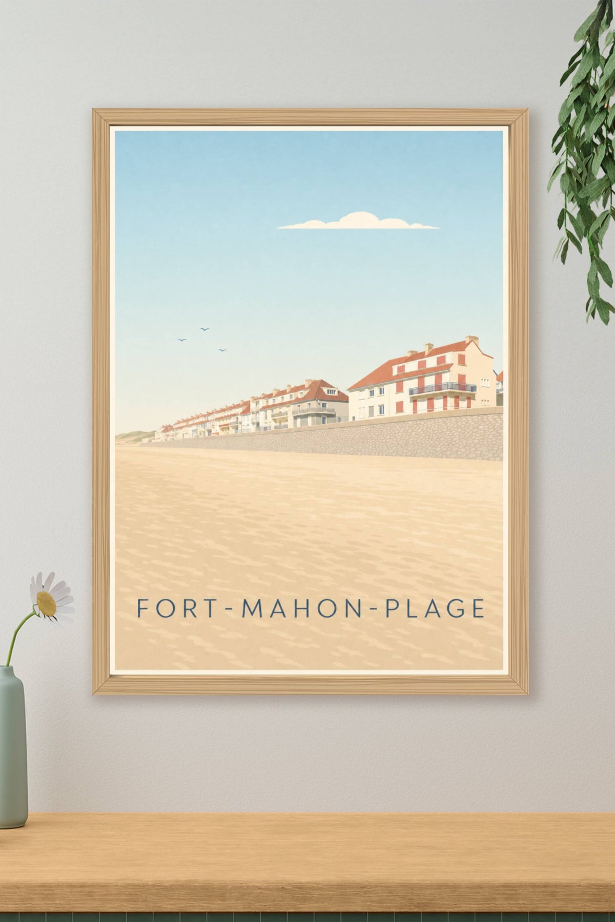 Affiche de Fort-Mahon-Plage, poster front de mer