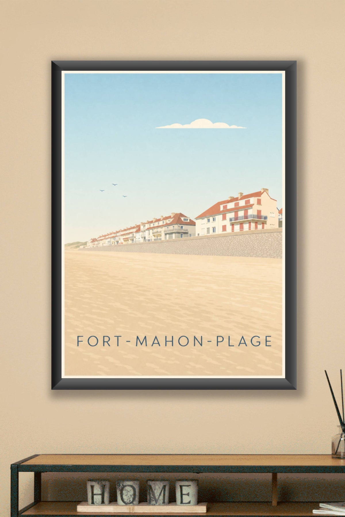 Affiche de Fort-Mahon-Plage, poster front de mer