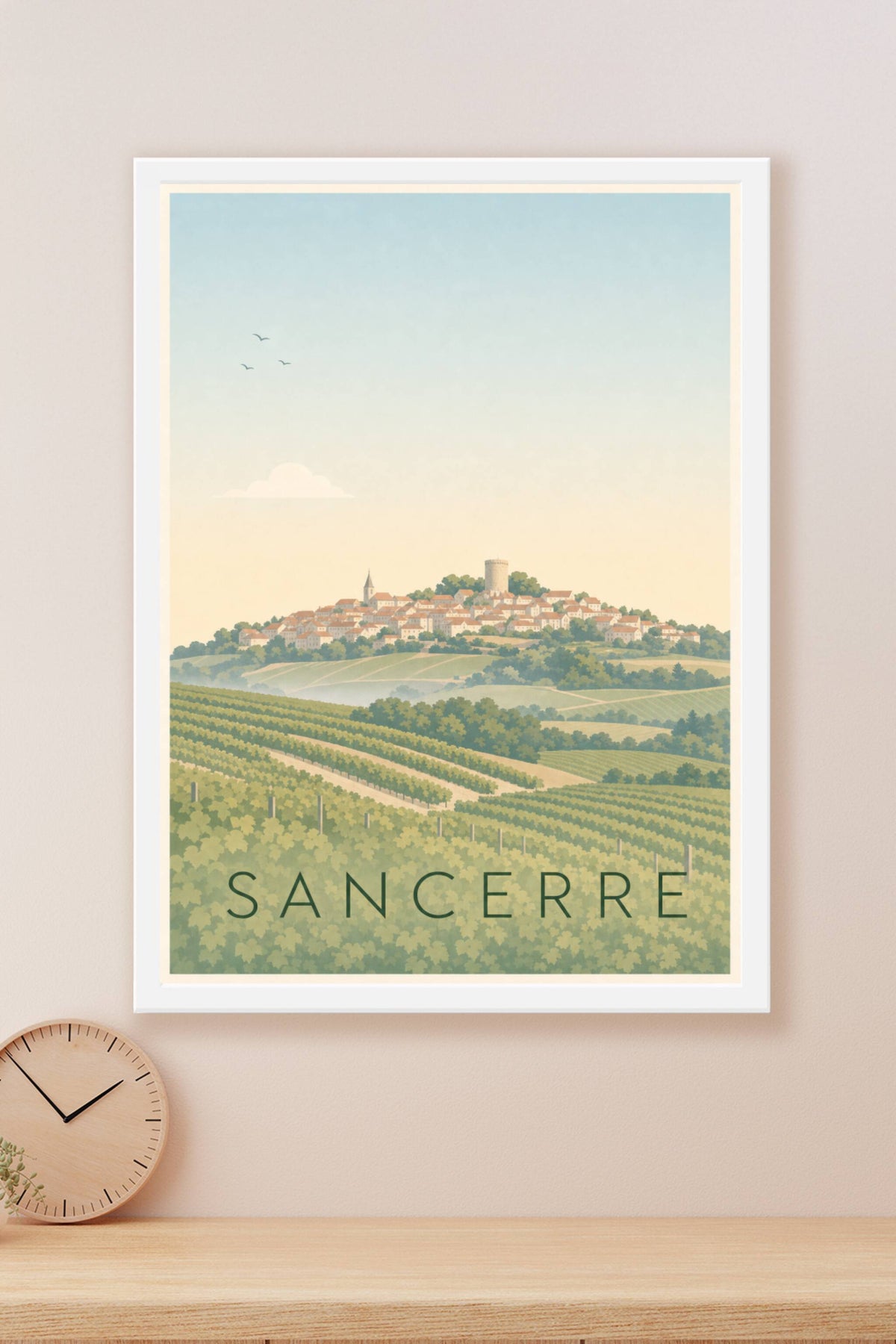 Poster de Sancerre, affiche des vignobles du Berry