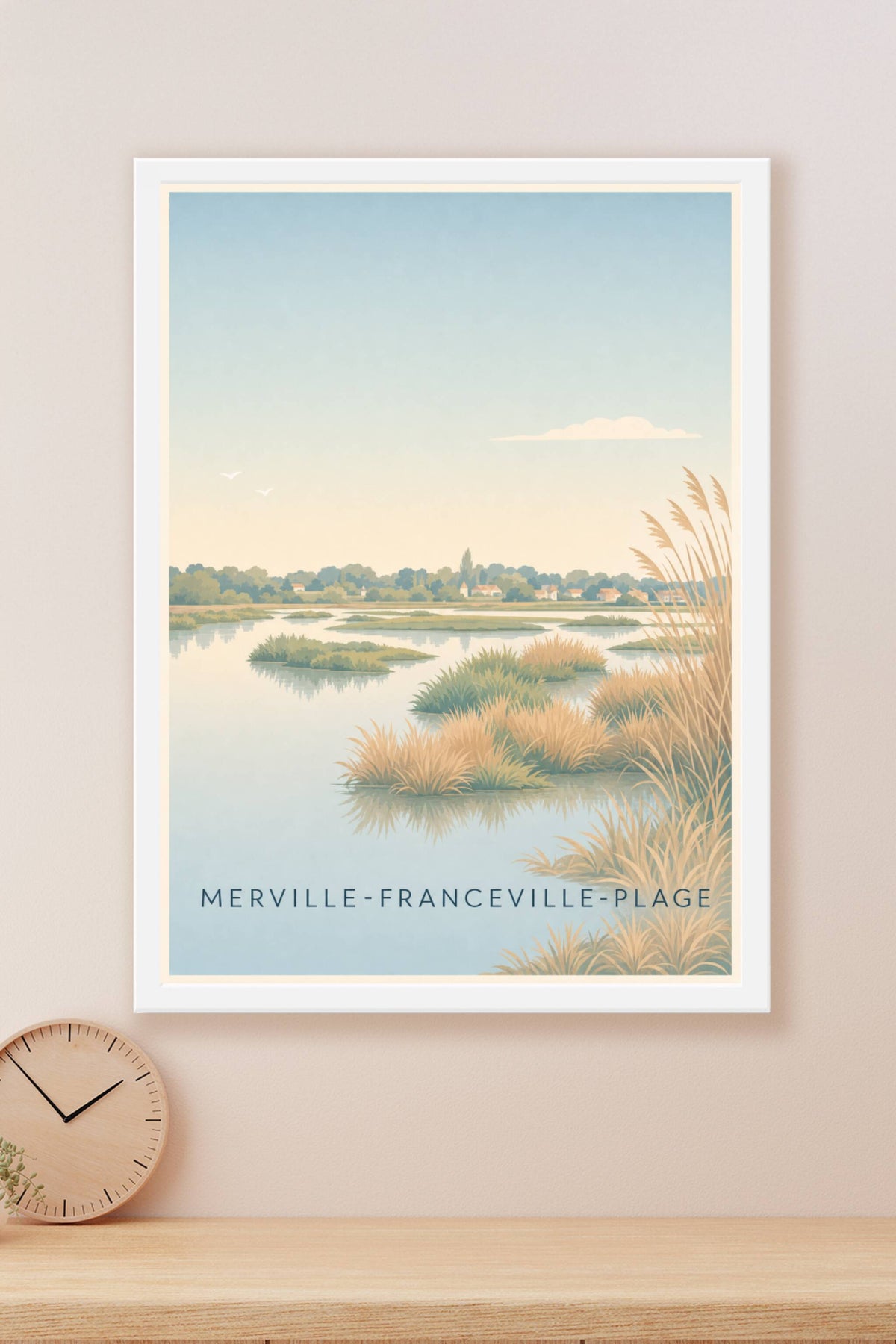 Affiche de Merville-Franceville-Plage, poster marais