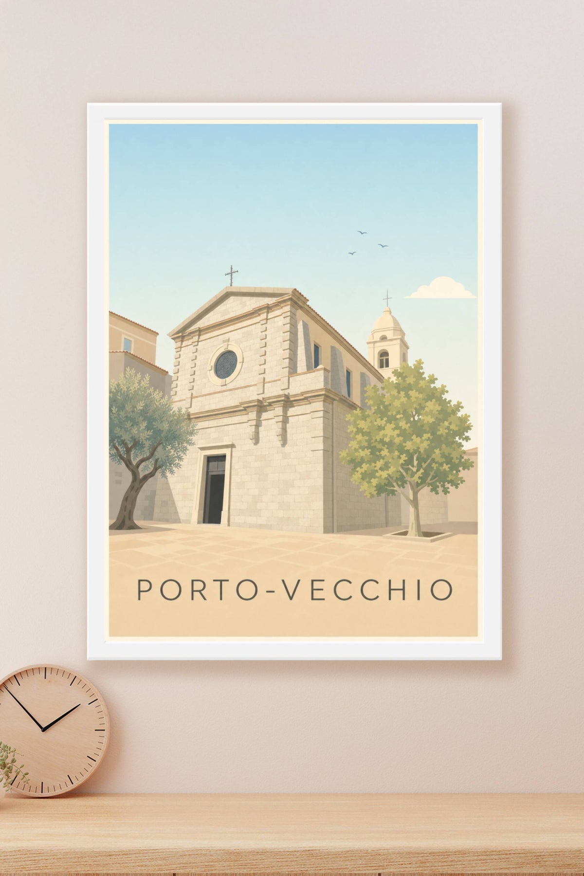 Poster de Porto-Vecchio, église Saint-Jean-Baptiste