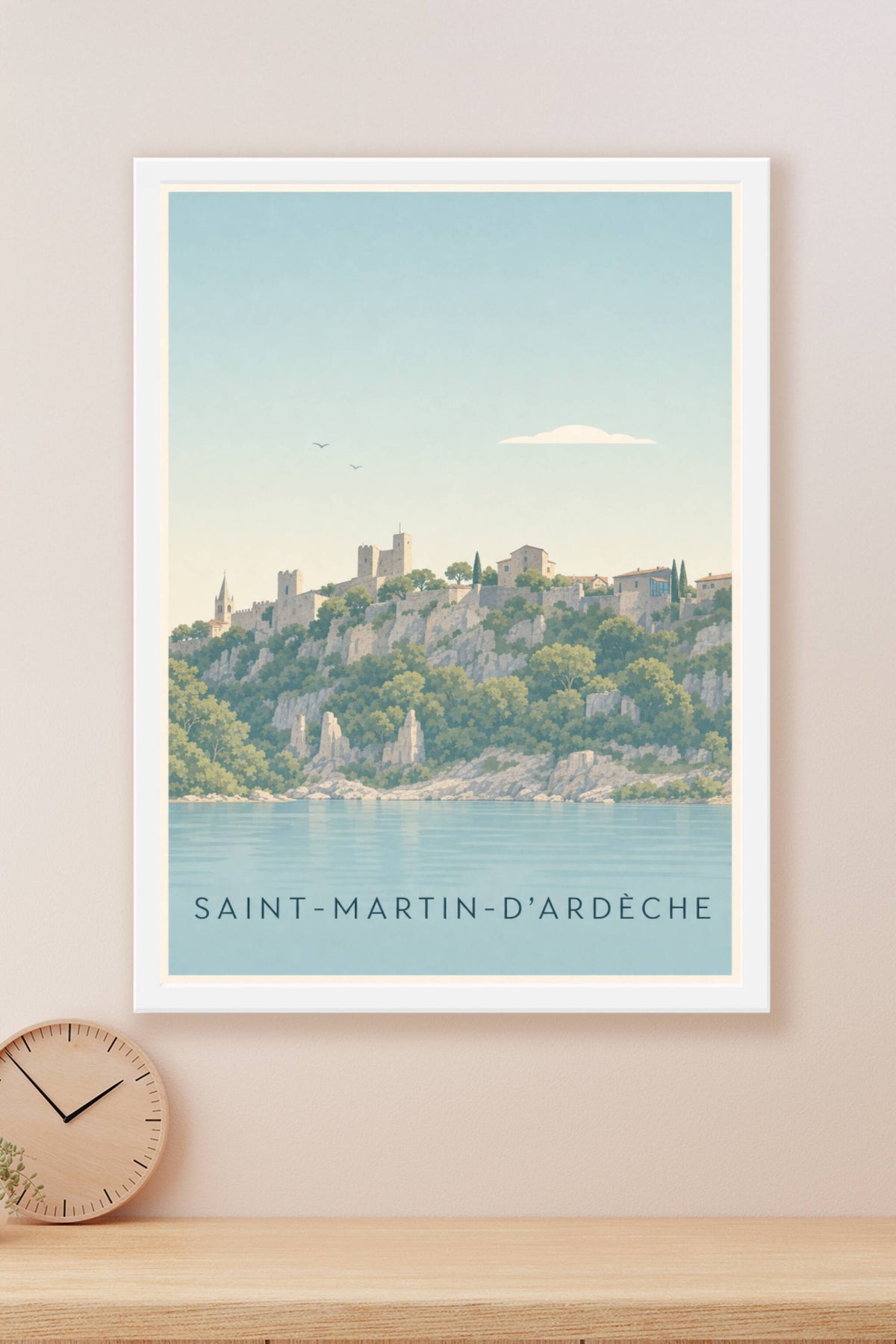 Poster Saint-Martin-d'Ardèche, village perché
